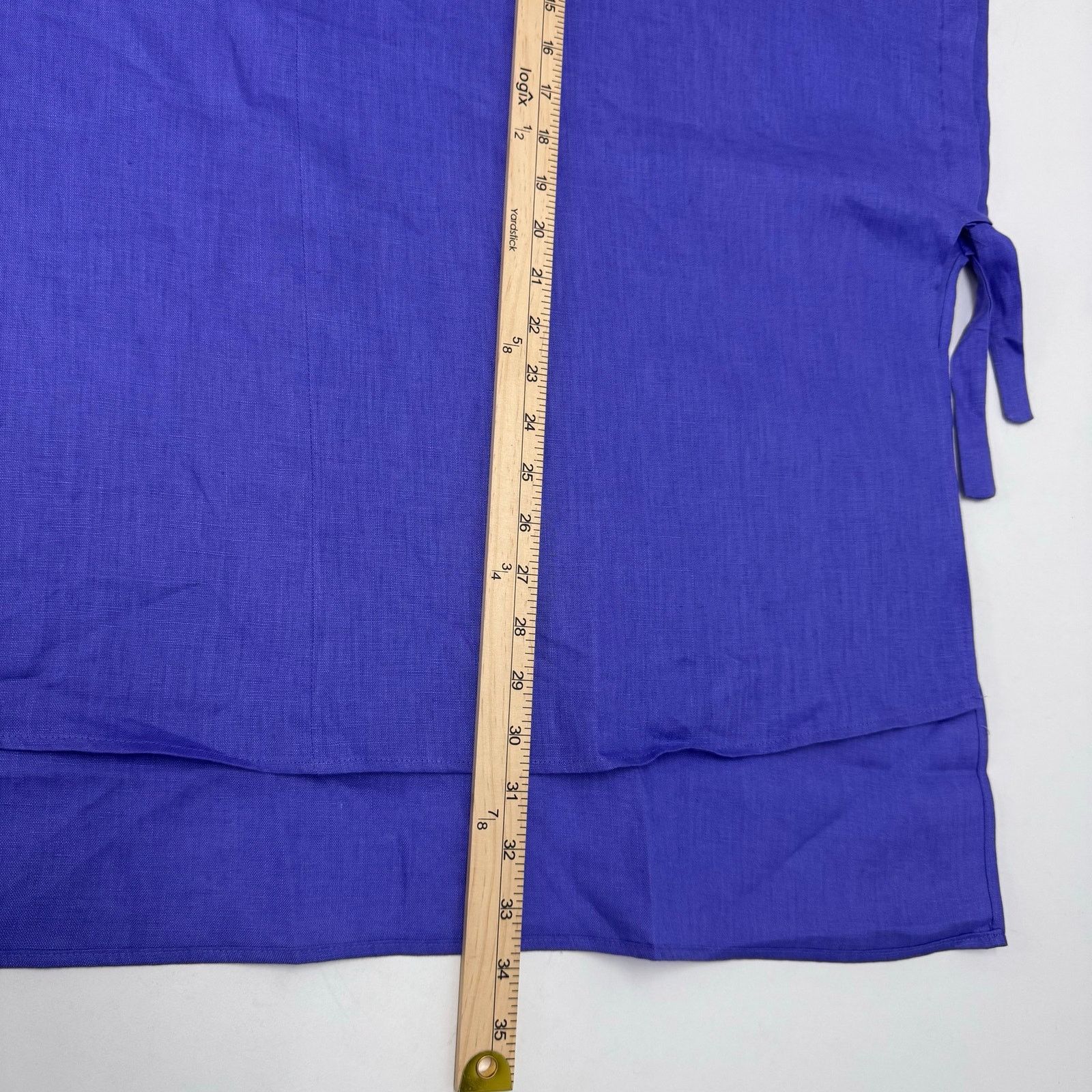 Marina Rinaldi Marina Rinaldi Linen Hi Low Poncho Boxy Beachy Tropical Size L / US 10 / IT 46 - 5 Thumbnail