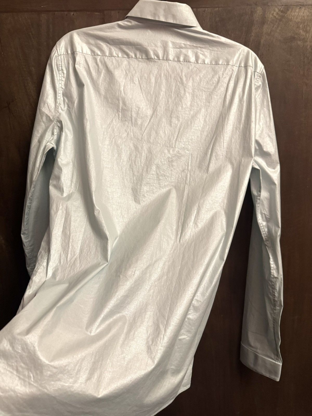 Balenciaga balenciaga light blue mother of pearls shirt Size US S / EU 44-46 / 1 - 7 Thumbnail