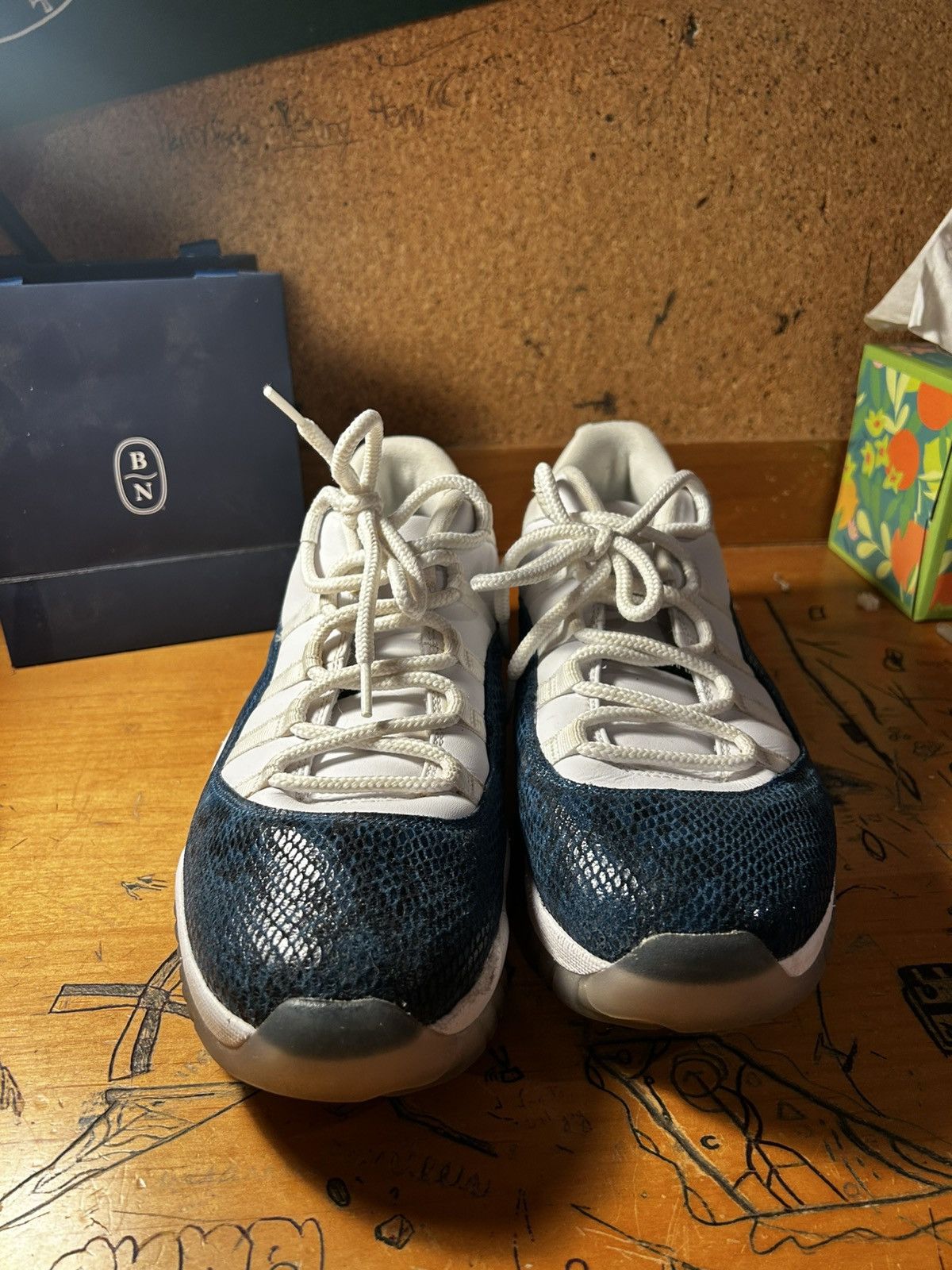 Jordan Brand Jordan 11 Retro Low “Snake Navy” 2019 Size US 10.5 / EU 43-44 - 3 Thumbnail