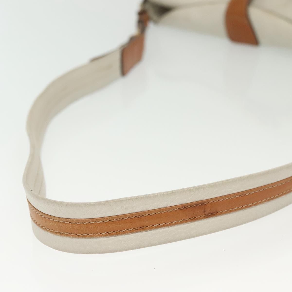 Celine CELINE Shoulder Bag Leather White Silver Size ONE SIZE - 7 Thumbnail