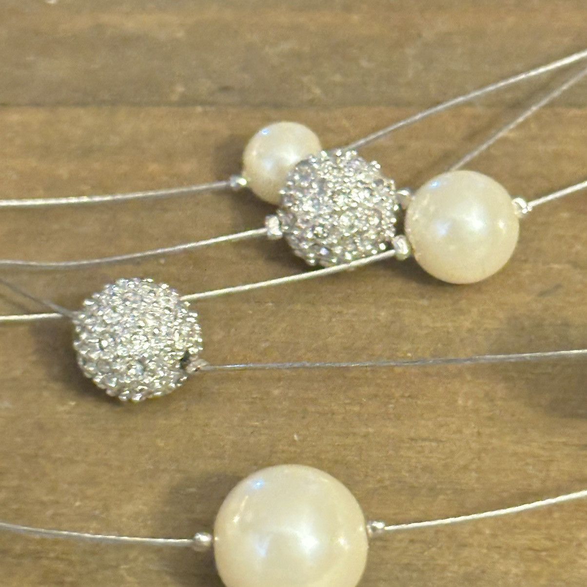 Ann Taylor Ann Taylor multi strand floating pearl necklace Size ONE SIZE - 3 Thumbnail