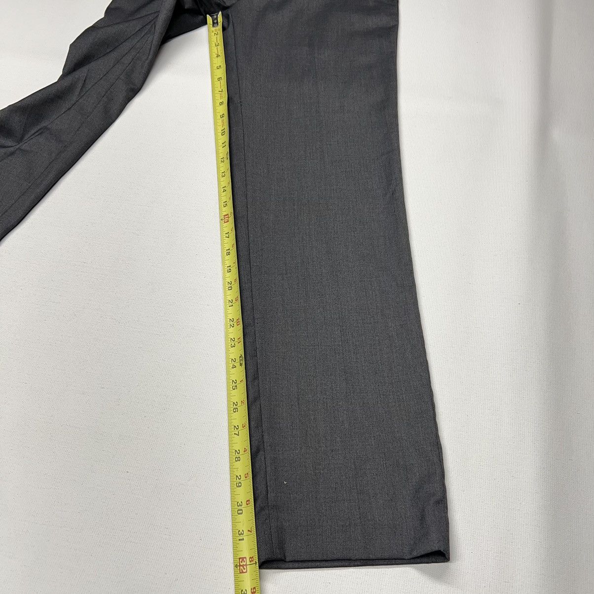 J Ferrar J. Ferrar Pants Grey Slim Fit Dress Formal Suit Bottoms Size US 30 / EU 46 - 15 Thumbnail