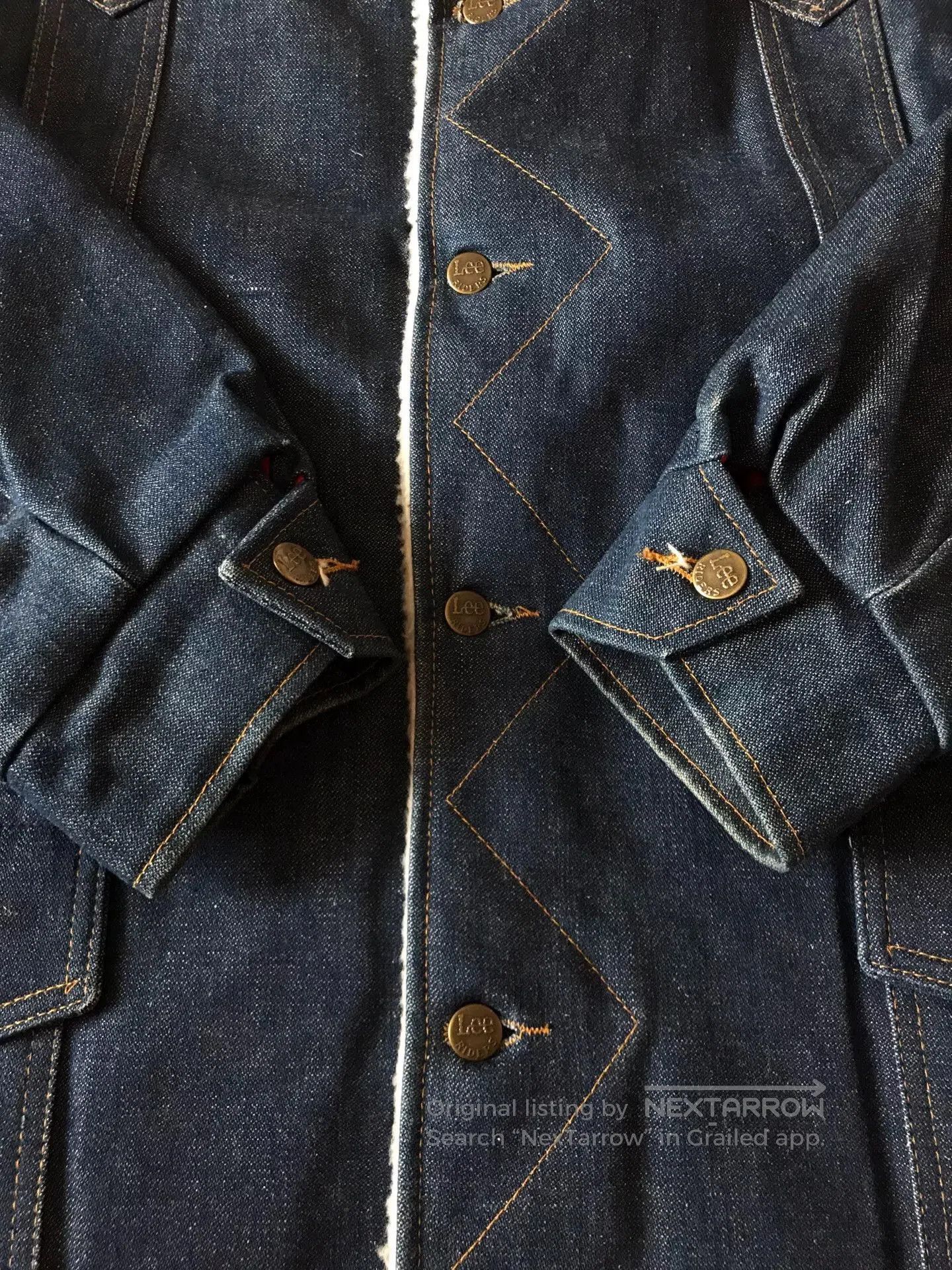 Lee 80s Lee Storm Rider Sherpa Lined Farm Coat. Size US L / EU 52-54 / 3 - 6 Thumbnail