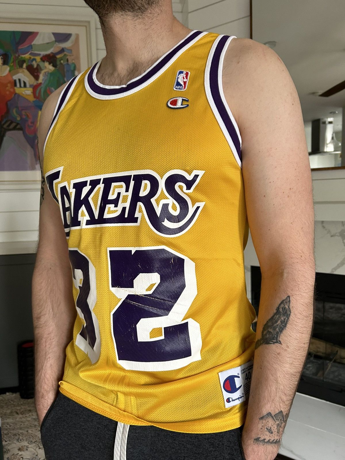 Champion Vintage Champion Lakers Jersey Size US M / EU 48-50 / 2 - 8 Thumbnail