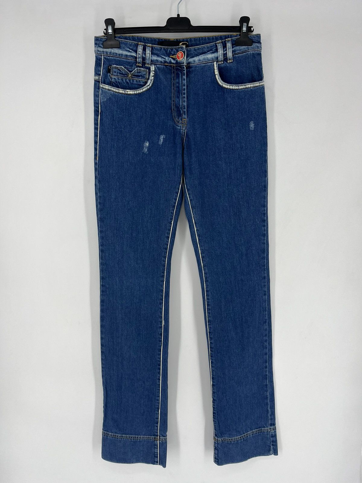 Just Cavalli × Roberto Cavalli Vintage JUST CAVALLI Luxury Retro Denim long jeans 29*43 Size US 29 - 1 Thumbnail