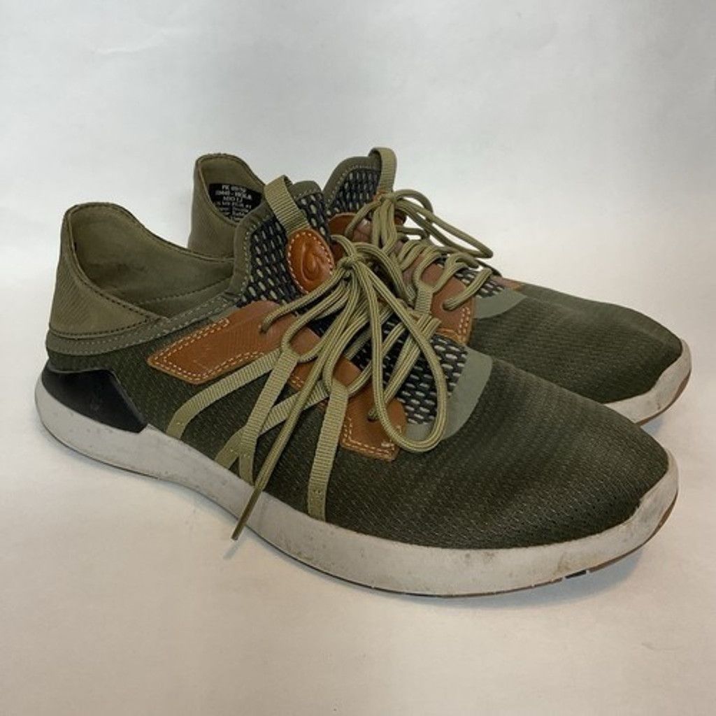 Olukai Olukai Mio Li Green Lava Rock Lace Up Sneakers Men 41/US8 Size US 8 / EU 41 - 11 Thumbnail