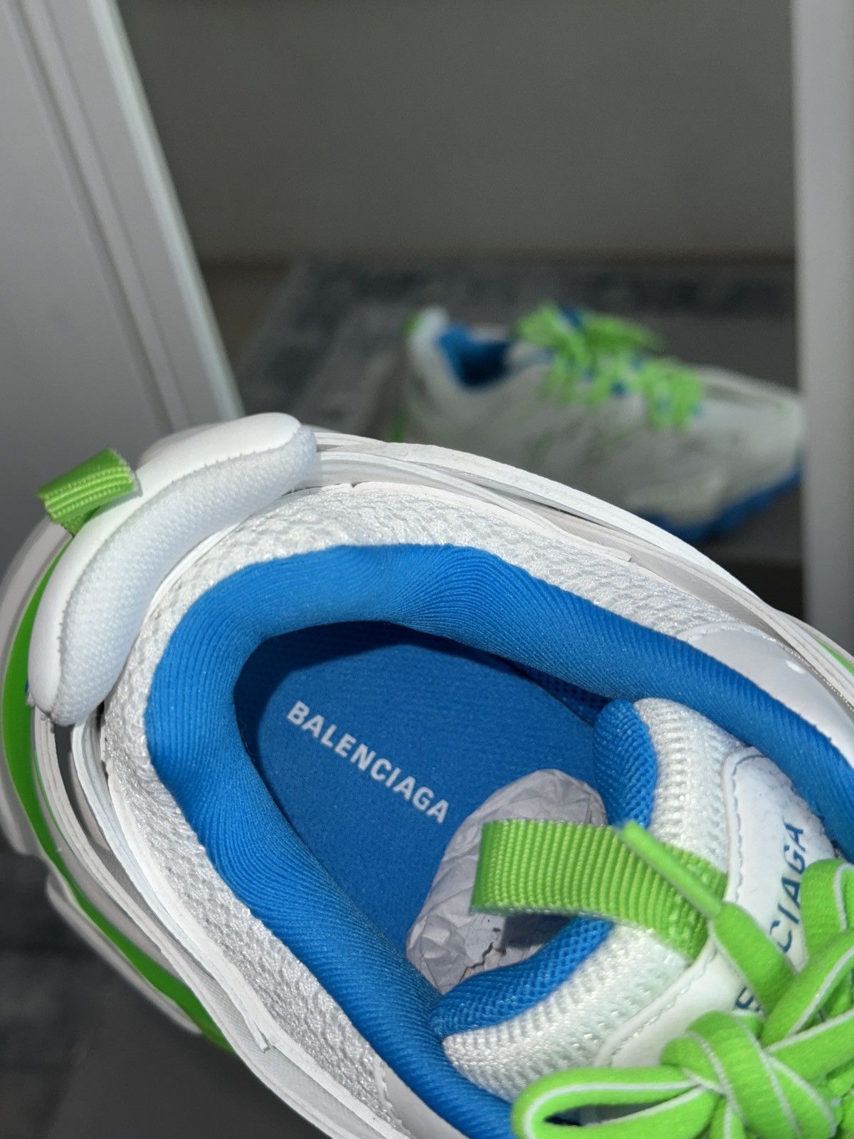 Balenciaga Balenciaga Track WHITE/GREEN/BLUE Size US 7 / EU 40 - 6 Thumbnail