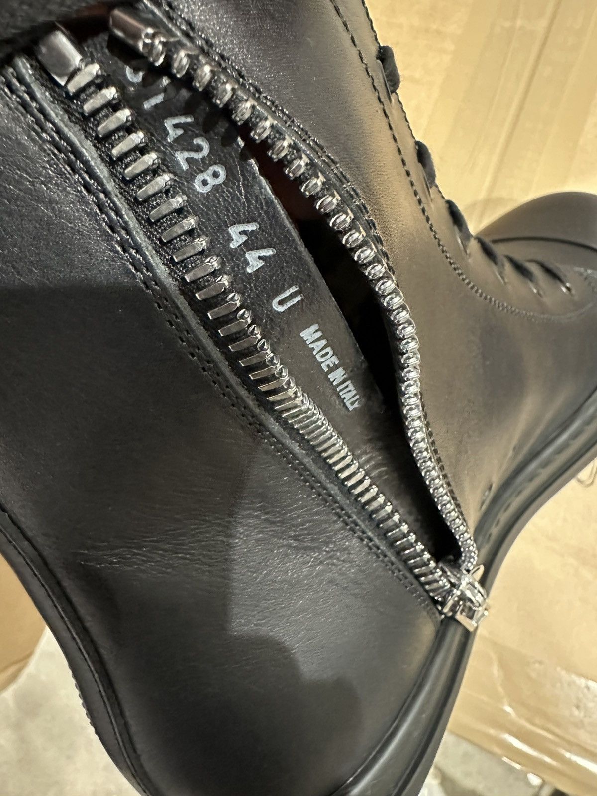 Rick Owens RICK OWENS - Hi Sneaks Black Black Size US 11 / EU 44 - 7 Thumbnail