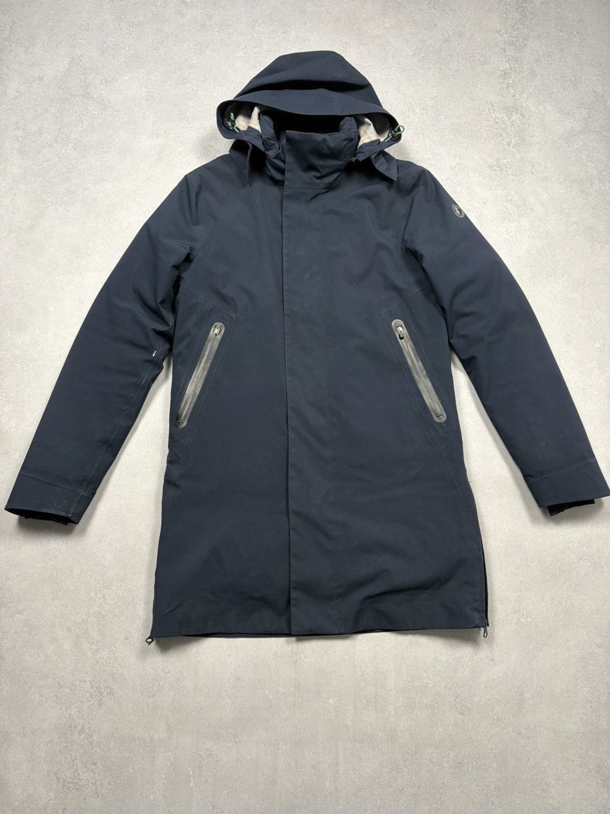 Save The Duck Save The Duck Plumtech Recycled Waterproof Parka Jacket Navy Size US S / EU 44-46 / 1 - 1 Thumbnail