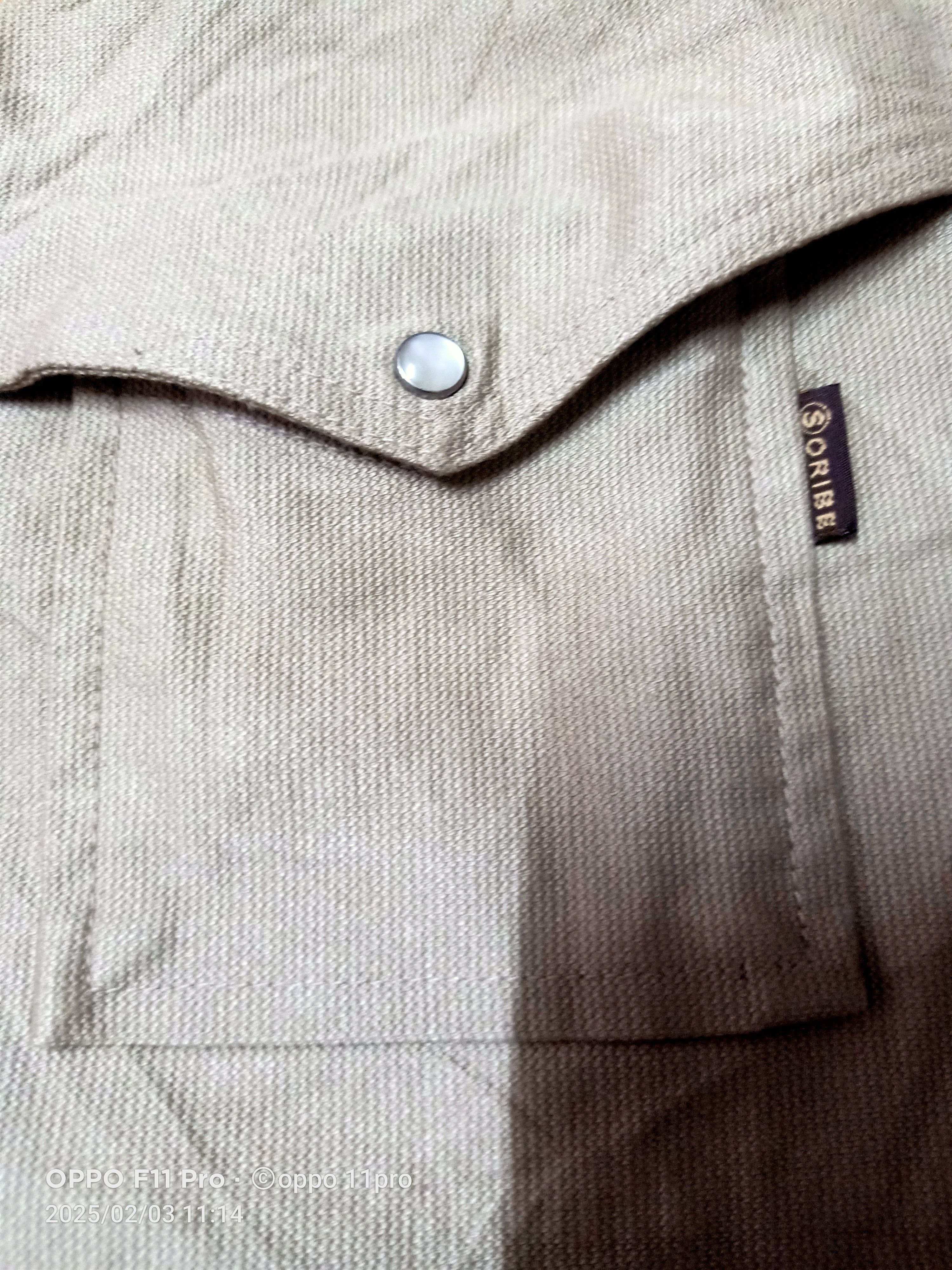 Japanese Brand × SHIPS Ships Studio Western Oribe Heavy Cotton Shirt Size US M / EU 48-50 / 2 - 8 Thumbnail