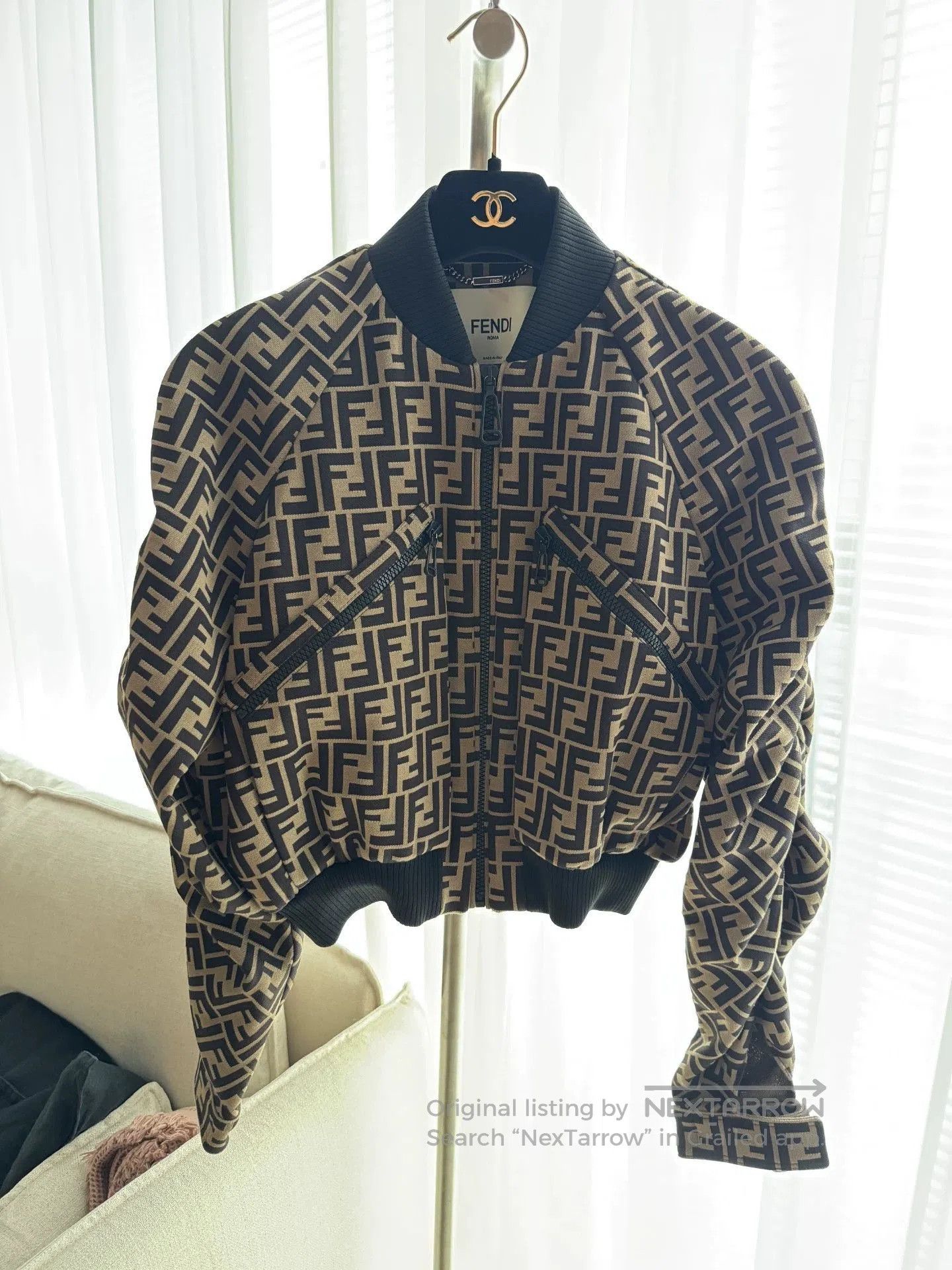 Fendi Fendi FF Logo Pile Sleeve Jacket. Size US S / EU 44-46 / 1 - 1 Thumbnail