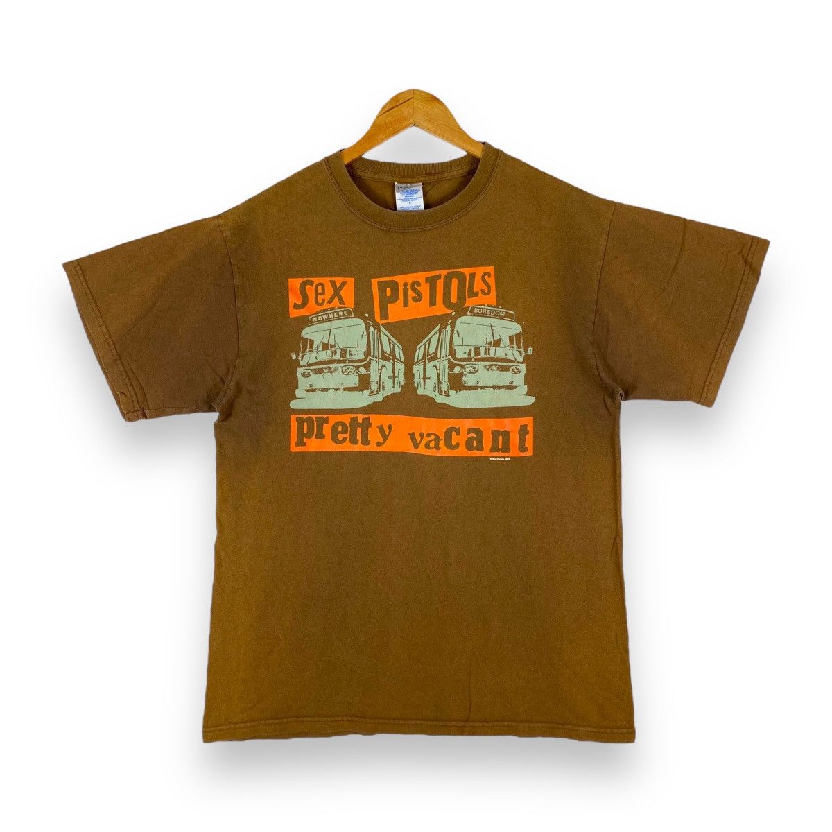 Band Tees × Vintage Vintage 00's SEX PISTOLS Pretty Vacant Faded Band Tee Size US M / EU 48-50 / 2 - 1 Thumbnail