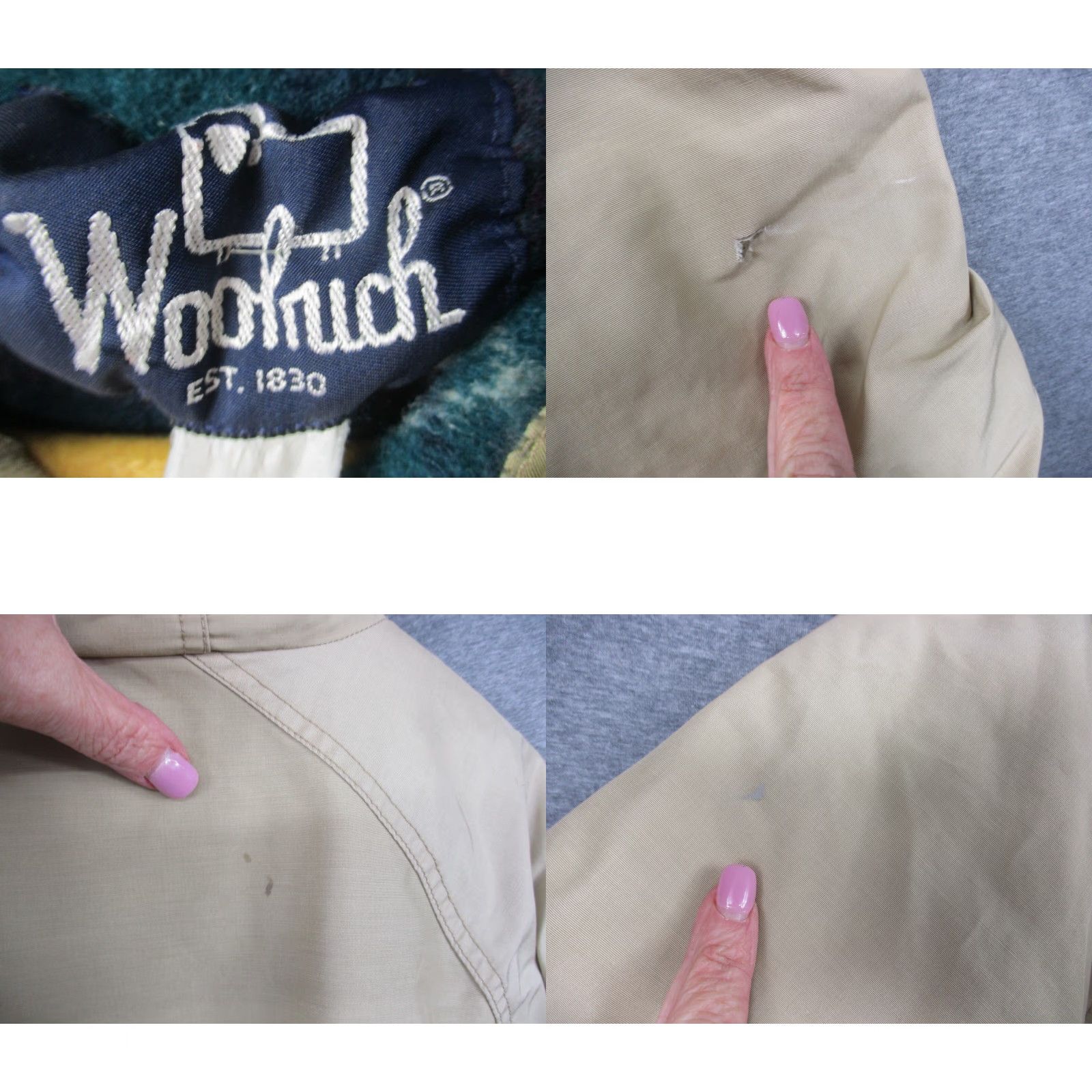 Vintage VINTAGE Woolrich Jacket Men XL Beige Overcoat Wool Cotton Coat Chore 50 Chest 60s USA Woolen Mills Woolrich Woolen Mills Size US XL / EU 56 / 4 - 8 Thumbnail