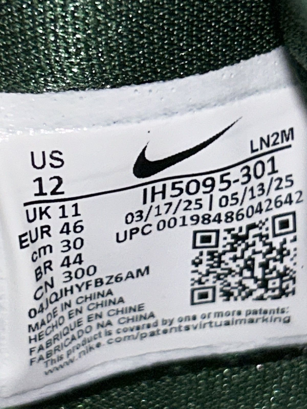 Nike Nike Kobe 9 Protro Em TB Gorge Green IH5095-301 12 SAMPLE Size US 12 / EU 45 - 10 Thumbnail