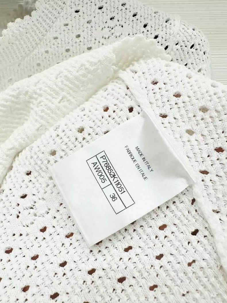 Chanel Chanel 24P crocheted floral hollow lace knitted short slee Size XS / US 0-2 / IT 36-38 - 6 Thumbnail