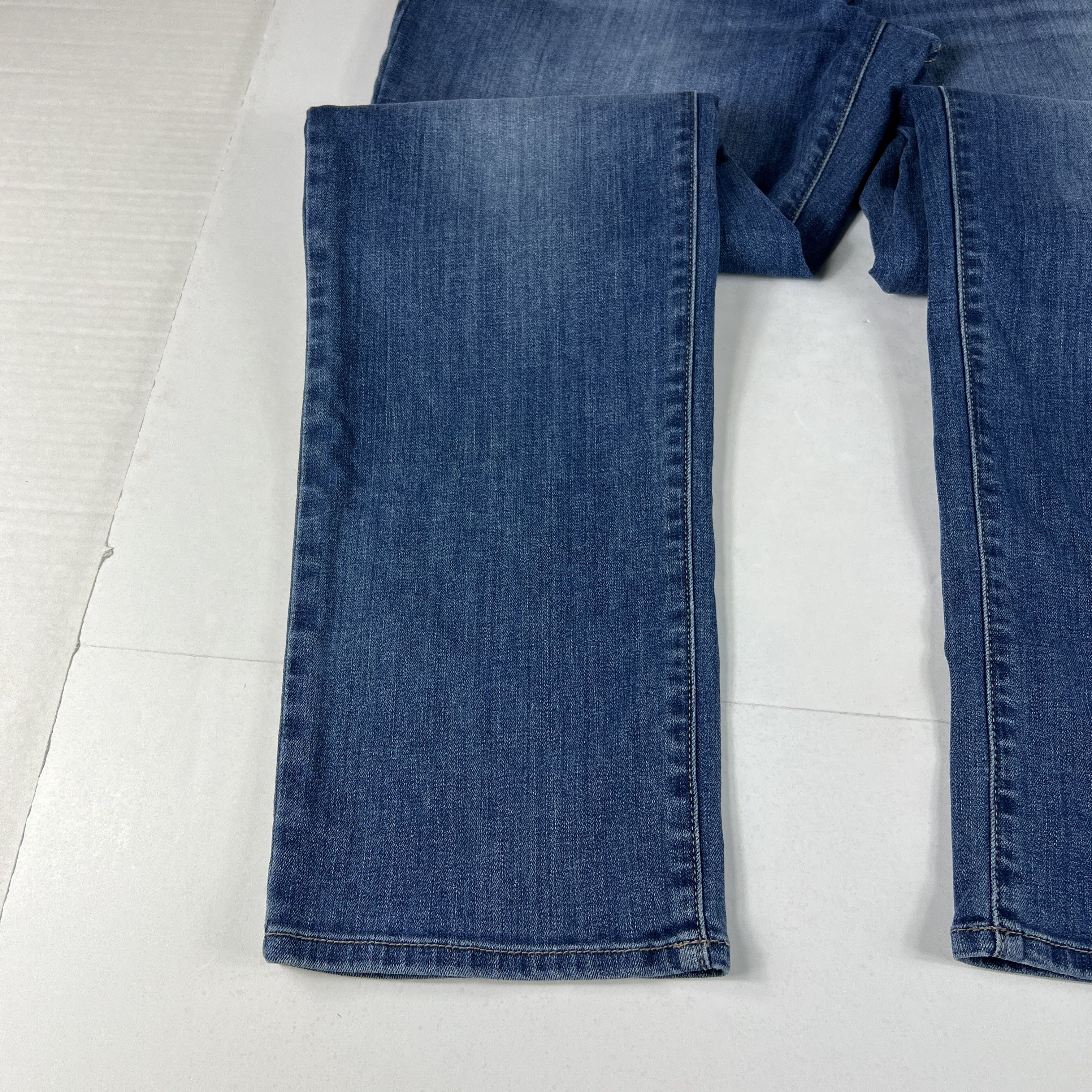 Hudson Hudson Jeans Blake Slim Straight Blue Stretch Denim Size US 35 - 7 Thumbnail