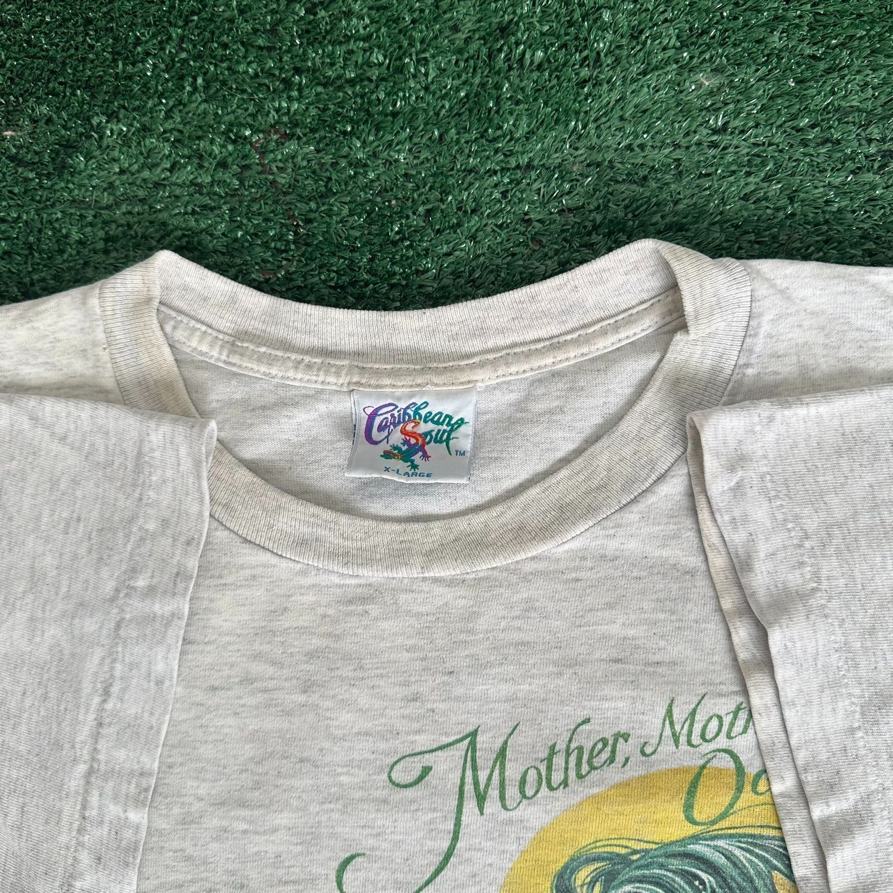 Vintage Vintage 90s Jimmy Buffett Mother Ocean T-Shirt Pirate Nautic Size US XL / EU 56 / 4 - 5 Thumbnail