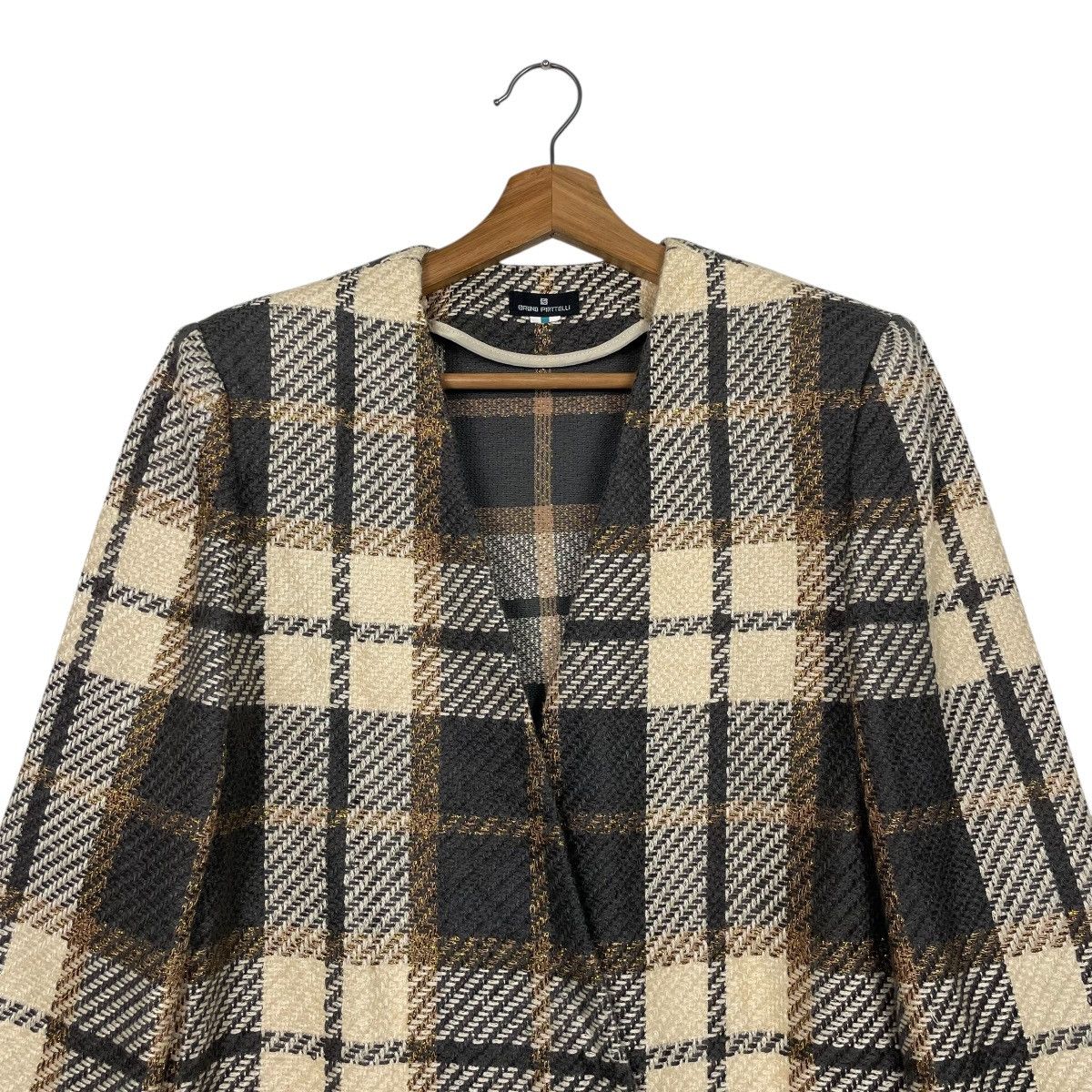Bruno Piattelli Bruno Piattelli Double Breasted Tartan Jacket Size M / US 6-8 / IT 42-44 - 2 Thumbnail