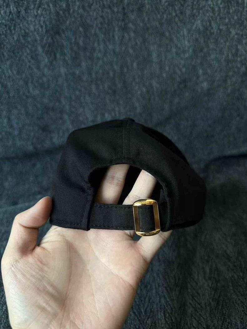 Celine Celine Black Baseball Cap Size ONE SIZE - 2 Thumbnail