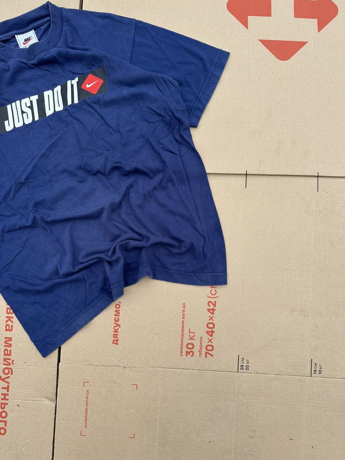 Nike × Vintage Vintage Nike Just Do It T-Shirt Y2K Style Size US S / EU 44-46 / 1 - 4 Thumbnail
