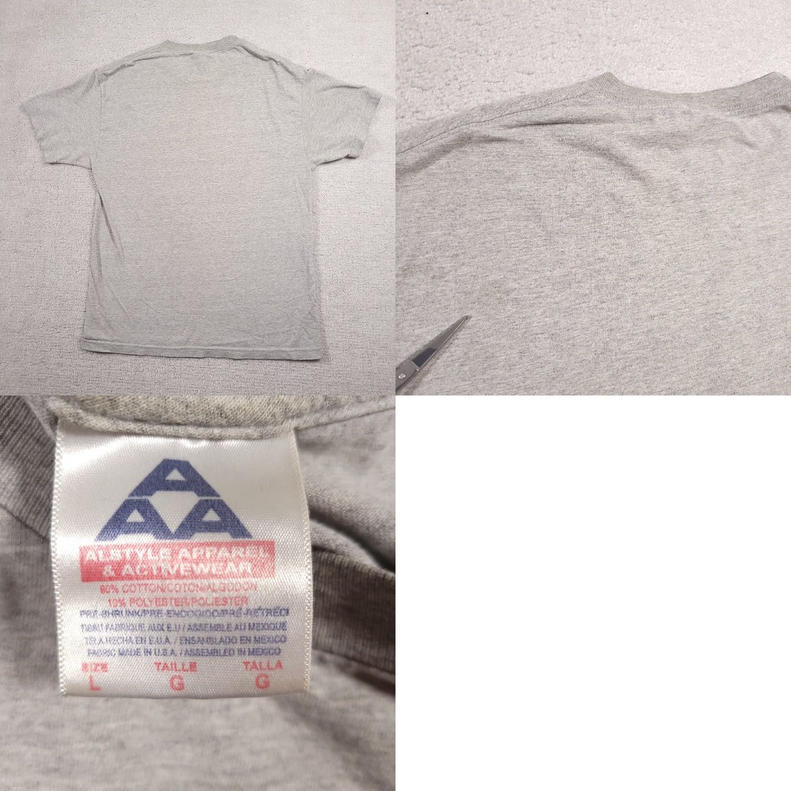 Vintage VINTAGE AllStyle Sarcasm Shirt Mens Large Gray Short Sleeve FLAWS Graphic Tee 90s Mens Size US L / EU 52-54 / 3 - 9 Thumbnail