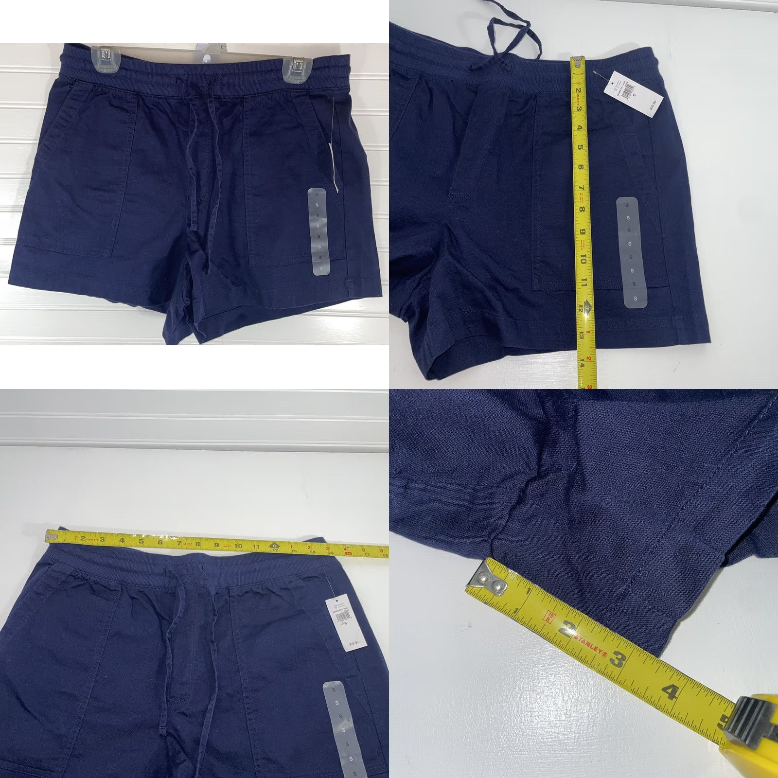 Gap NWT Gap Women's Utility Shorts Pull-On Navy Blue Small RN#54023 Waist 30” Navy Blue Size 28" / US 6 / IT 42 - 8 Thumbnail