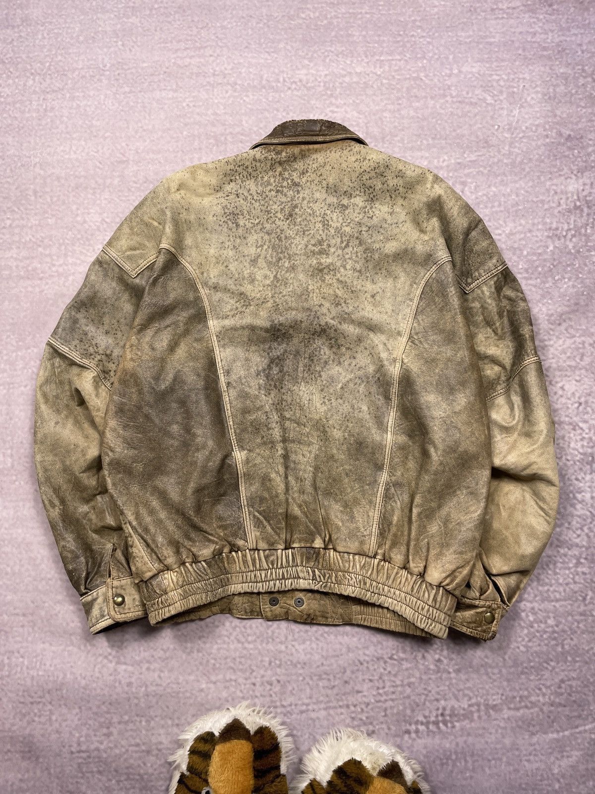 Japanese Brand Vintage Y2K Outfit Vera Pelle Leather Bomber Jacket Size US L / EU 52-54 / 3 - 22 Thumbnail