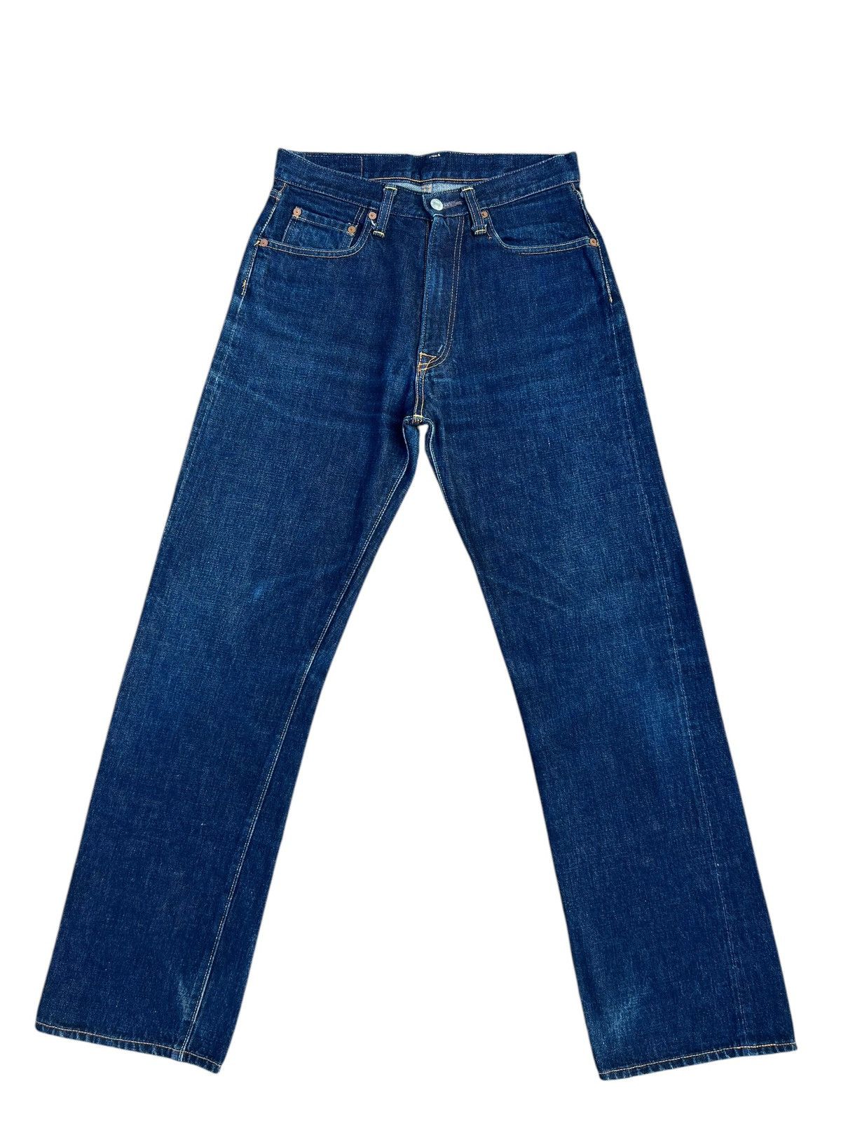 Denime × Japanese Brand Vintage DENIME Japan Fade Denim Selvedge Jeans Size US 29 - 1 Thumbnail