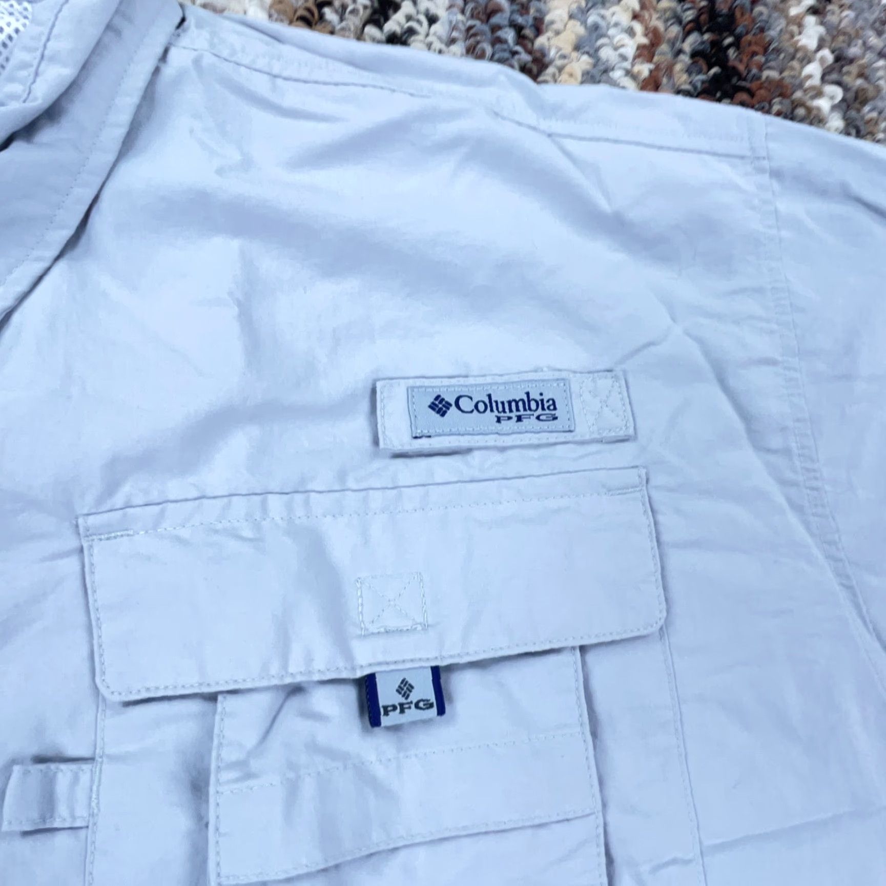 Vintage Columbia PFG Shirt Men XL Gray Button-Up Nylon Outdoor Camping Utility Tactical Convenience Size US XL / EU 56 / 4 - 5 Thumbnail
