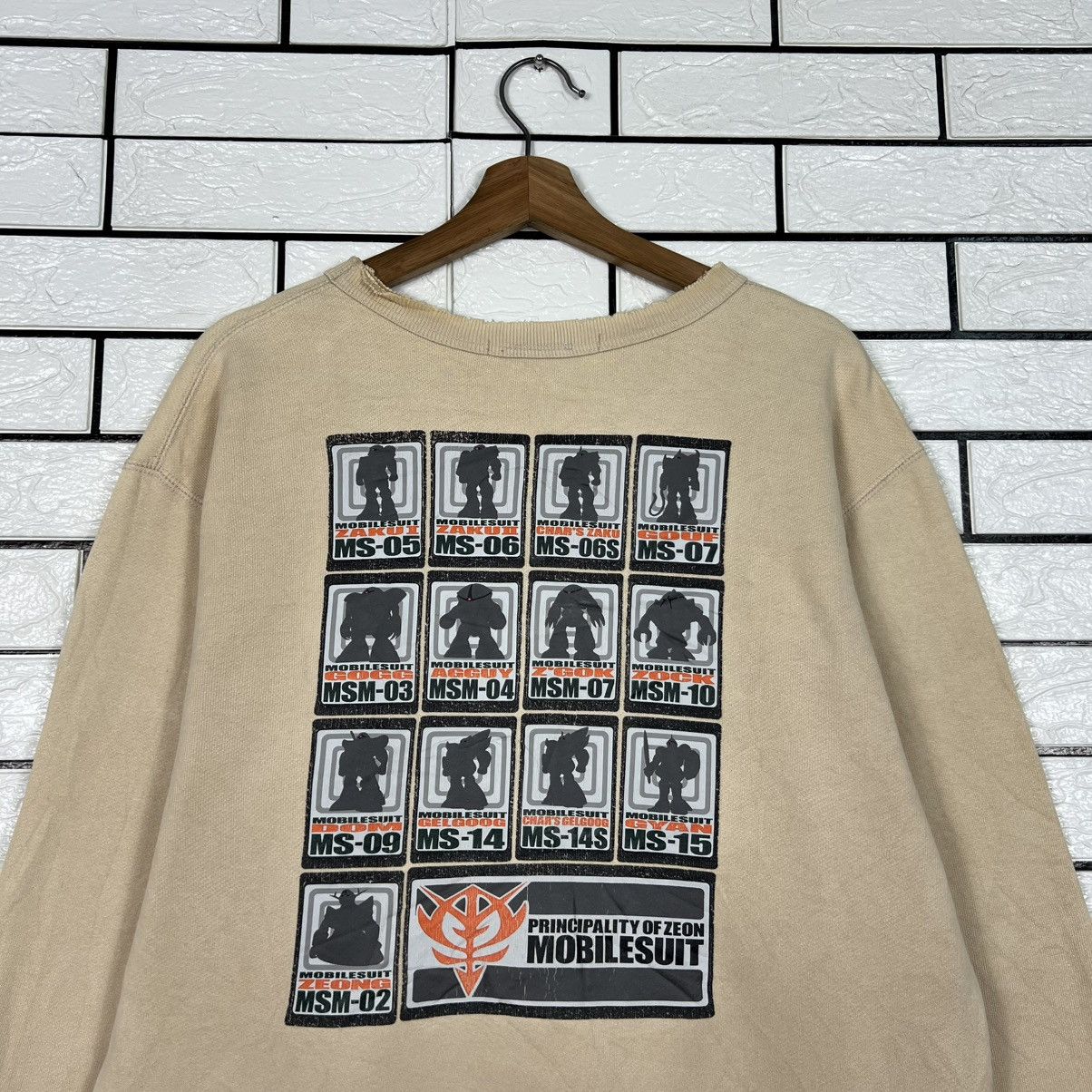 Vintage COSPA Principality of Zeon MOBILESUIT Sweatshirt #4249-C193 Size US M / EU 48-50 / 2 - 2 Thumbnail