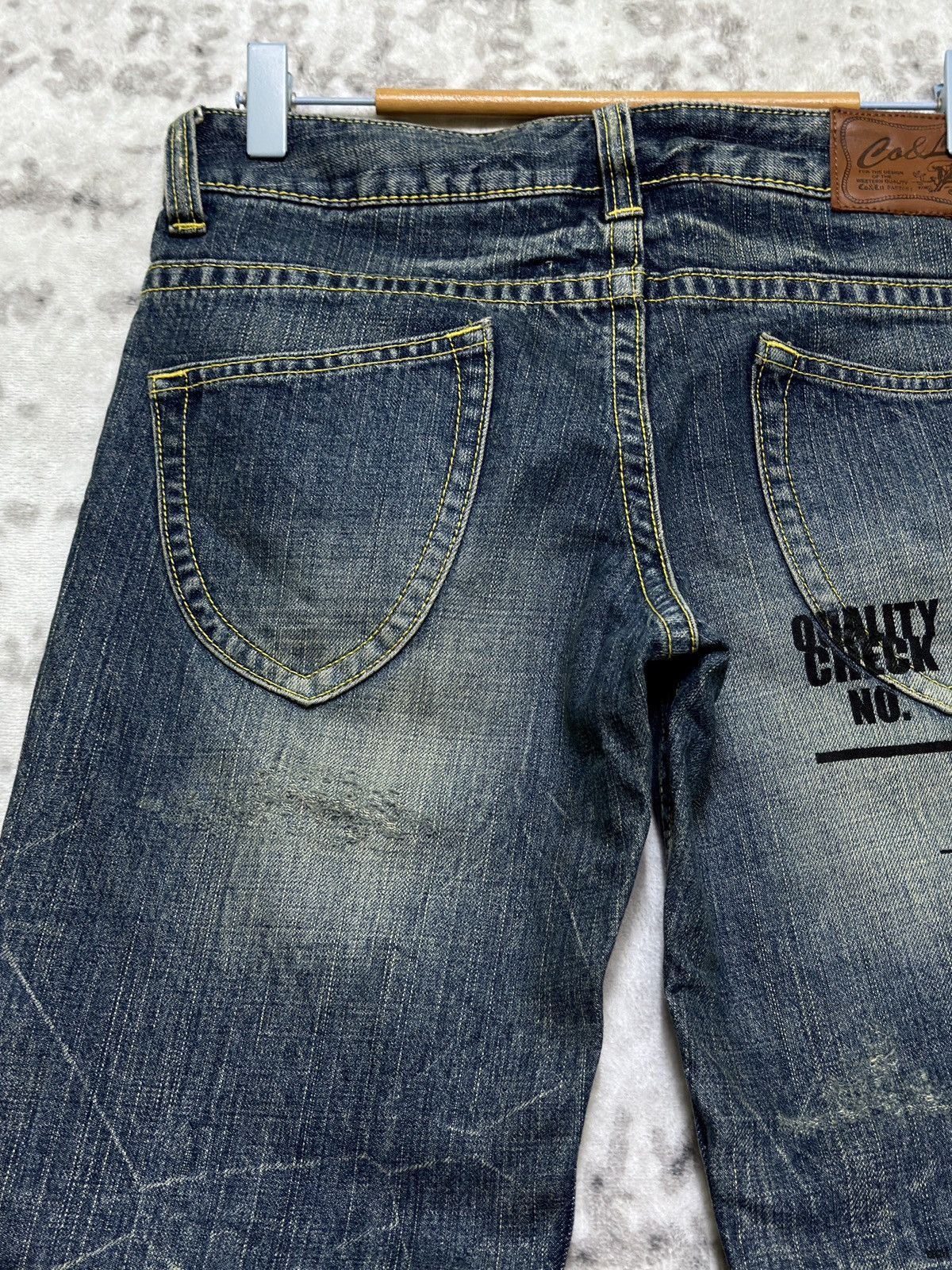 Undercover Vintage CO&LU Clawmark Distressed Back Pocket Print Denim Size US 29 - 10 Thumbnail