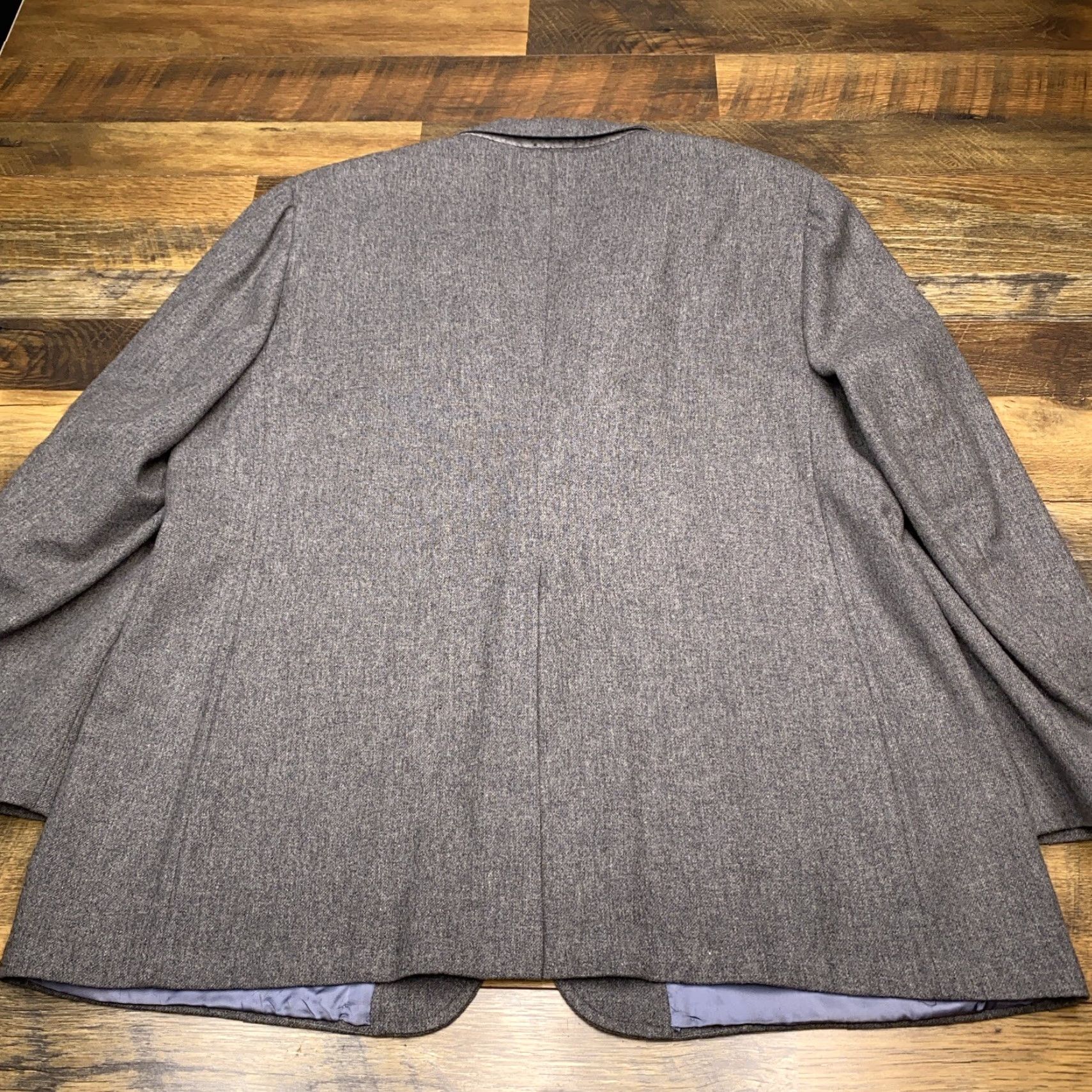 Stanley Blacker VINTAGE Stanley Blacker Sport Coat Gray Wool Blazer 46 Notch Lapel Three-Button Single-Breasted Regular Men Size 46R - 2 Thumbnail