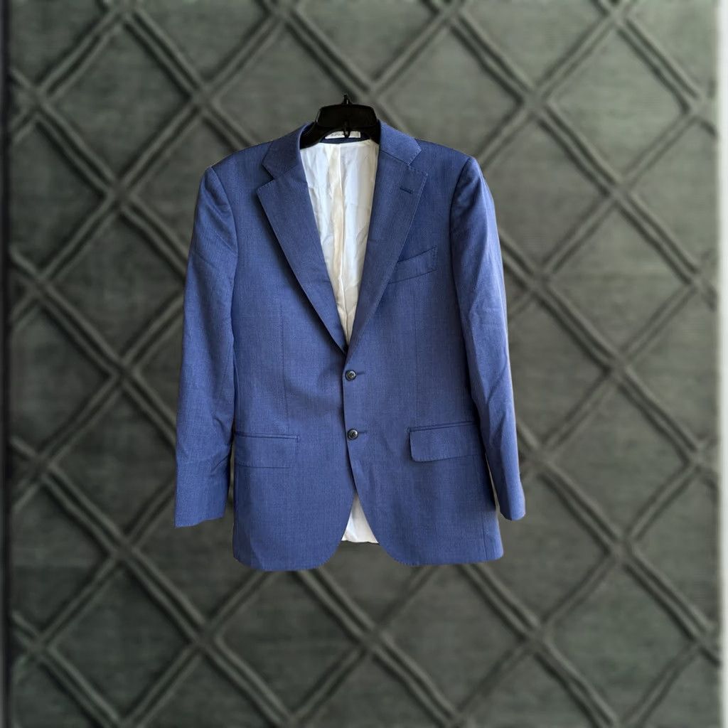 Suitsupply Suitsupply Blue Blazer 48 Slim Fit Wool Italy Sport Coat Jacket Men Size 48R - 1 Thumbnail