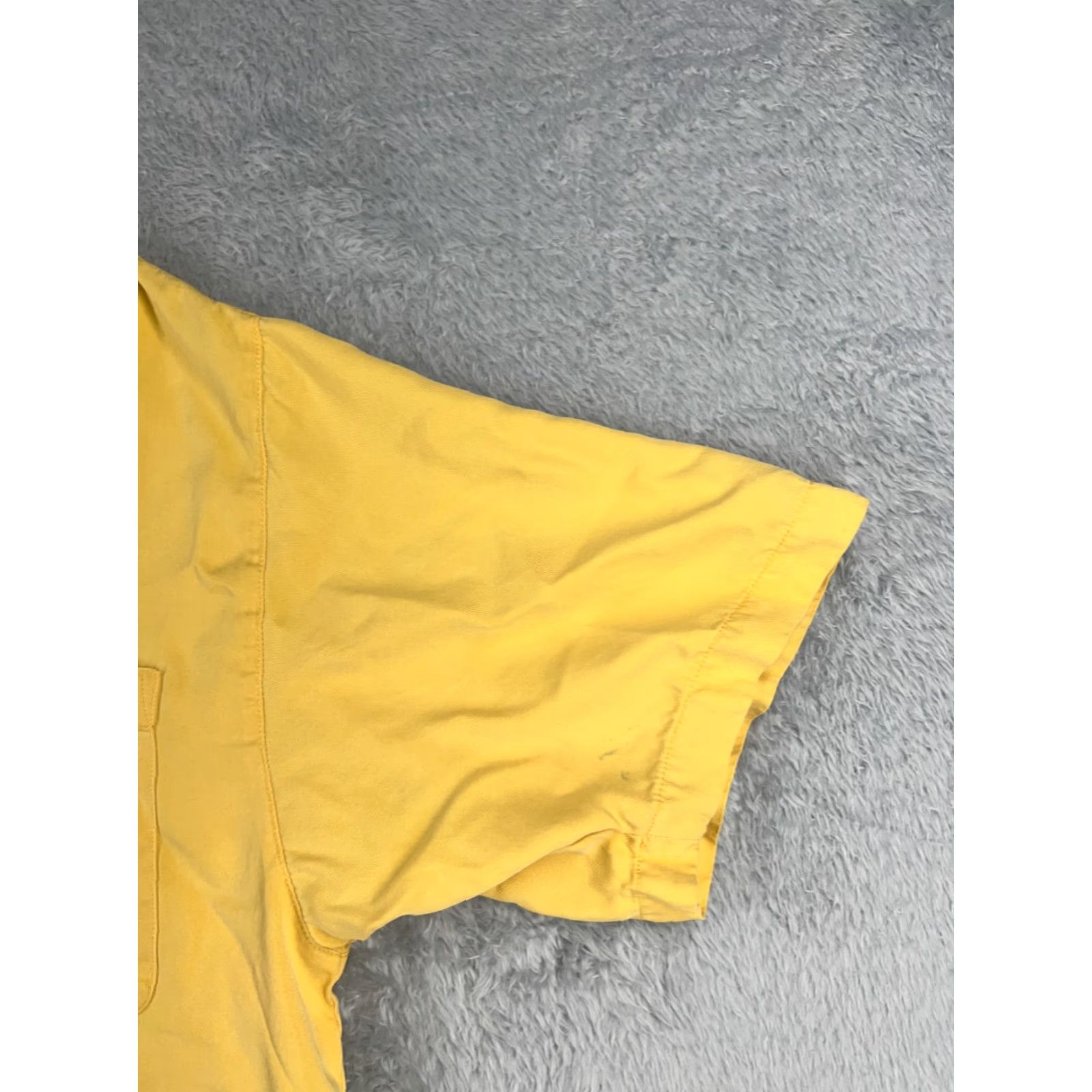 Tommy Bahama VINTAGE? No— Tommy Bahama Shirt Men XL Yellow Solid Button-Up Hawaiian Pocket Silk Button-Front Casual Aloha Beach Vacation Resort - Mens Size US XL / EU 56 / 4 - 3 Thumbnail