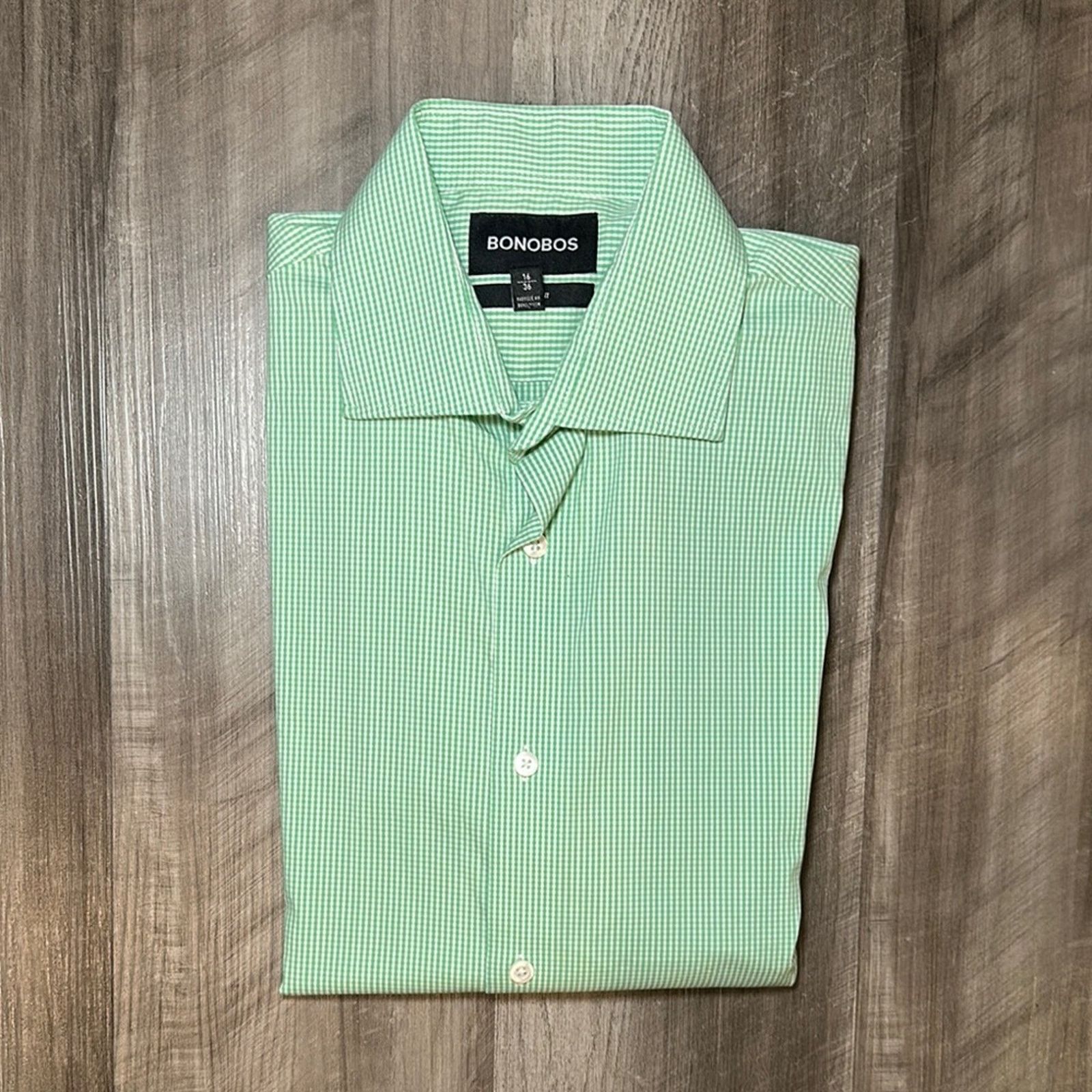 Bonobos Bonobos Standard Fit Spread Collar Long Sleeve - 16/36 (L) Size US L / EU 52-54 / 3 - 1 Thumbnail