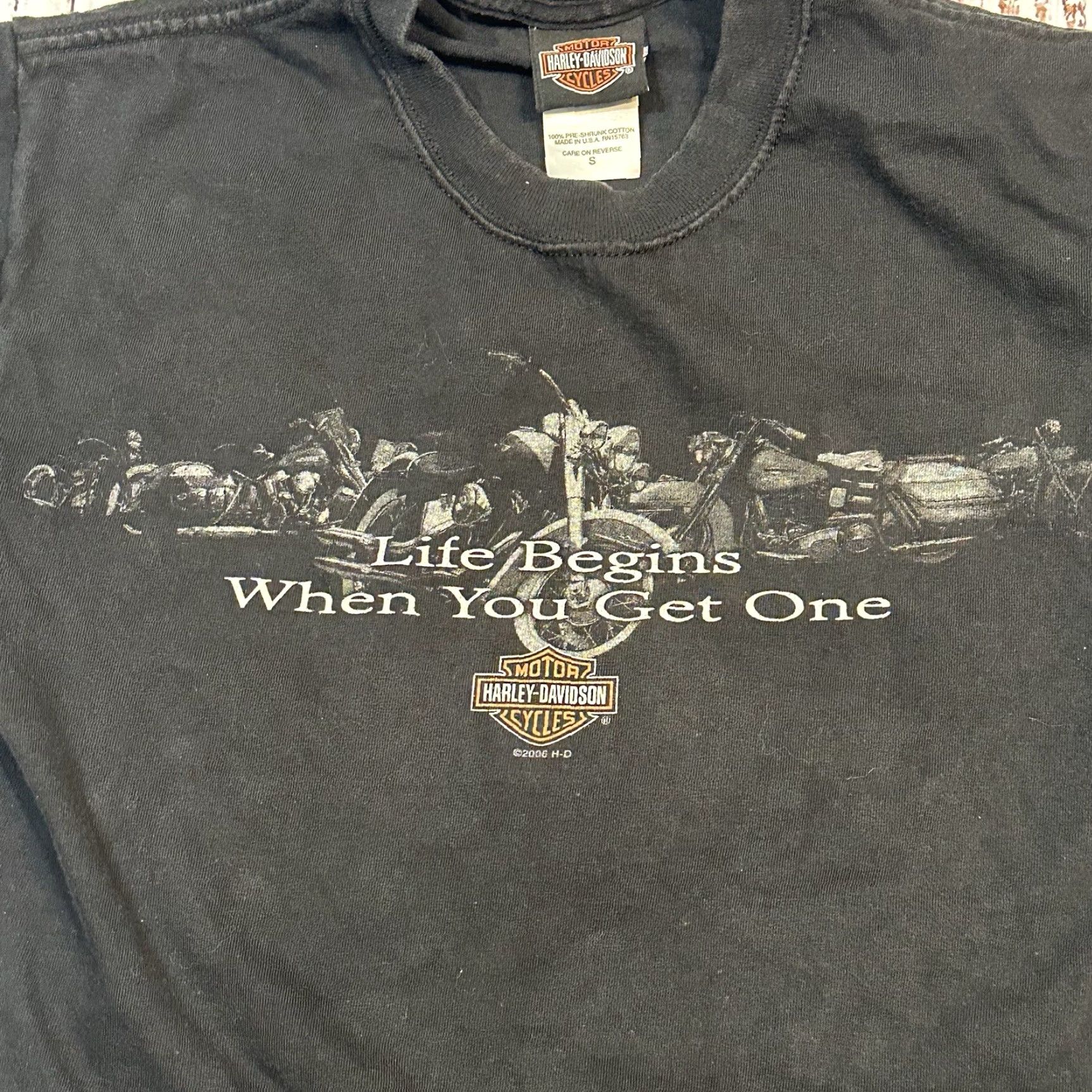Harley Davidson Harley-Davidson American Legend Tee New River Gorge Women's Small USA Made T-Shirt Casual Graphic Geared for Biker Moto USA Womens Small Size S / US 4 / IT 40 - 4 Thumbnail