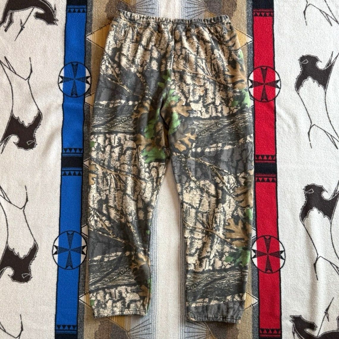 Jerzees VINTAGE Jerzees Sweatpants Camouflage 2XL Pants Mens Brown Camouflage 90s Grunge Skate Hunting Outdoor Size US 39 - 2 Thumbnail