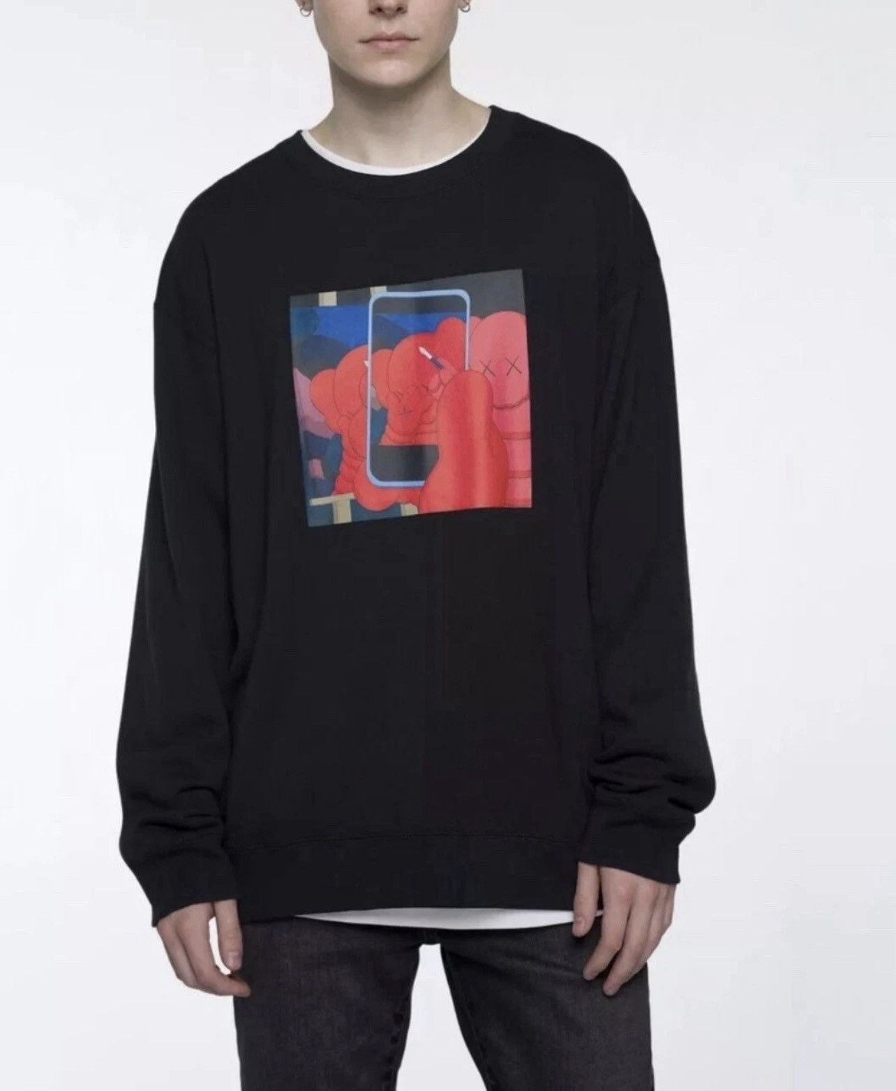 Andy Warhol × Kaws × Uniqlo UT Uniqlo X Andy Warhol X Kaws Box Logo Pullover Sweatshirt Size US M / EU 48-50 / 2 - 1 Thumbnail