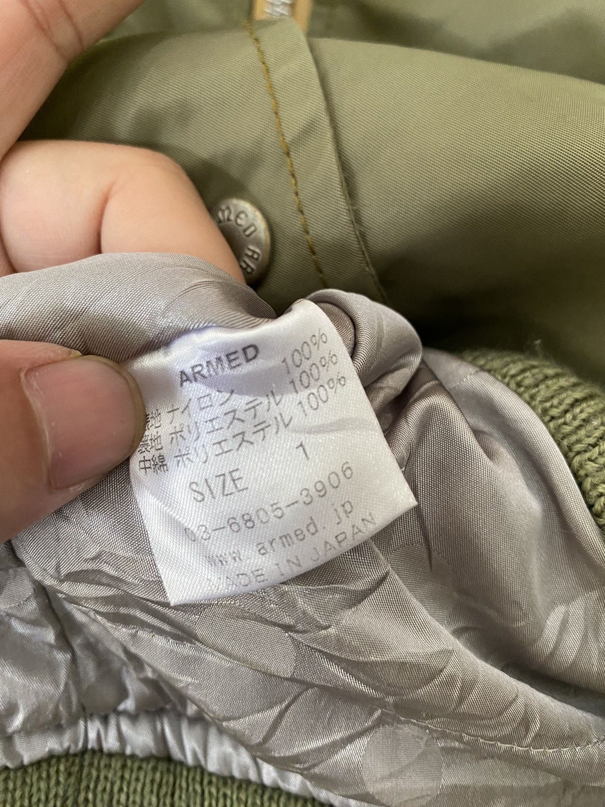 Japanese Brand ARMED Japan Hybrid MA-1 Bomber Talon Jacket Size US S / EU 44-46 / 1 - 18 Thumbnail