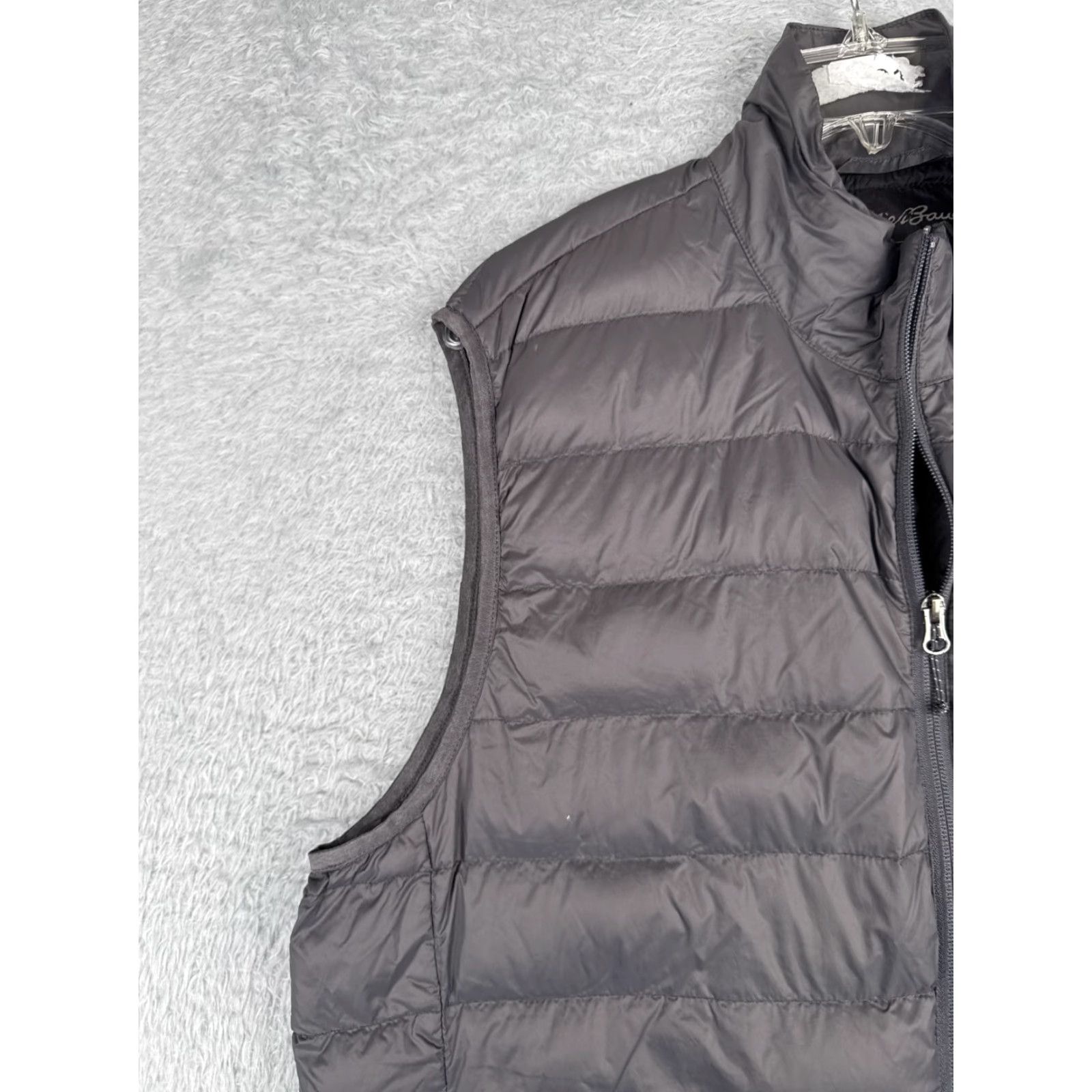 Eddie Bauer VINTAGE Eddie Bauer Vest Mens Regular Large Gray Puffer Down Insulation 650 Nylon Shell Zip Size US L / EU 52-54 / 3 - 3 Thumbnail