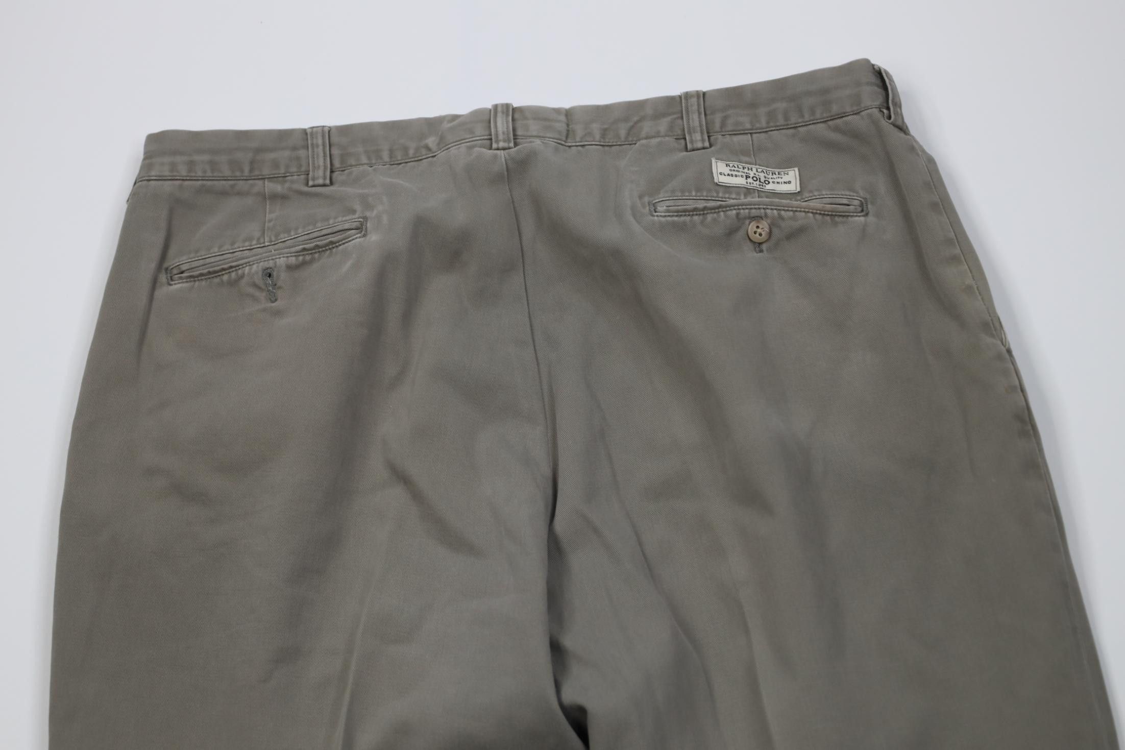 Polo Ralph Lauren Vintage 90s Ralph Lauren Prospect Wide Leg Chino Pants Green Size US 40 / EU 56 - 14 Thumbnail