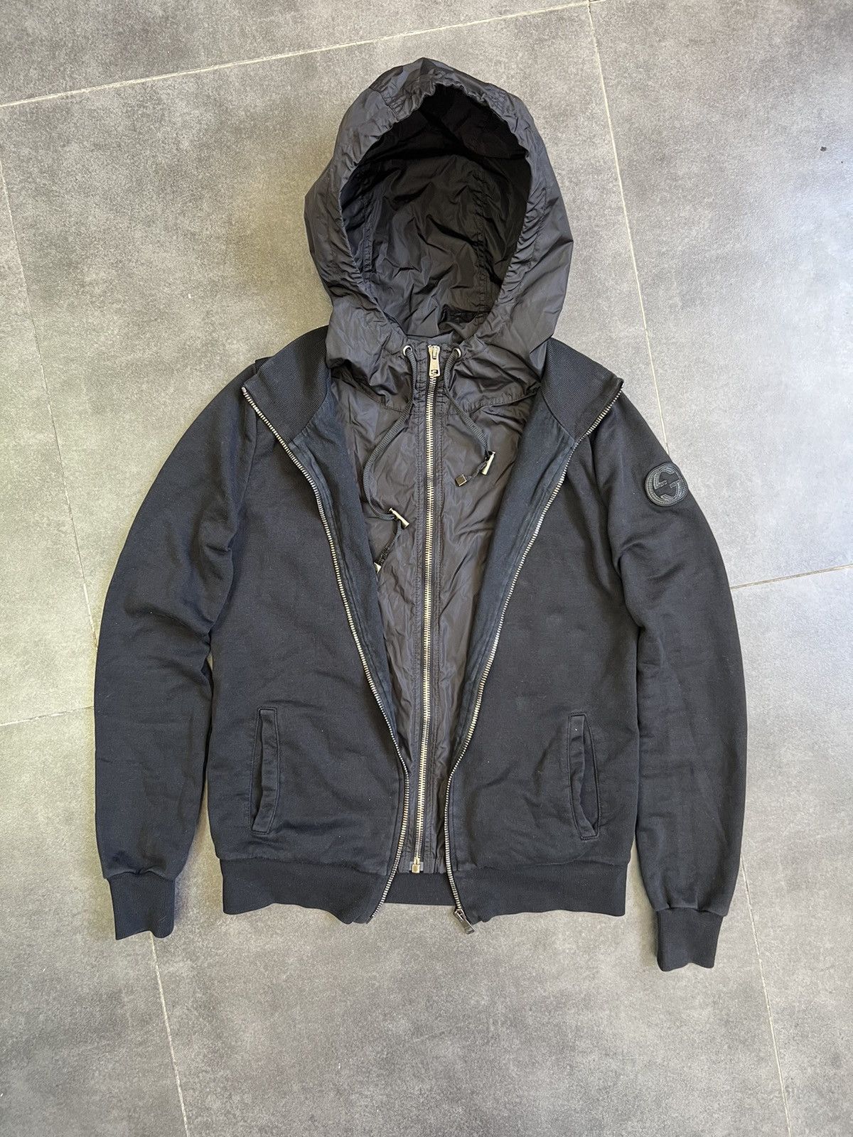Tom Ford Vintage Gucci Tom Ford two layered zip hoodie logo jacket Size S / US 4 / IT 40 - 3 Thumbnail