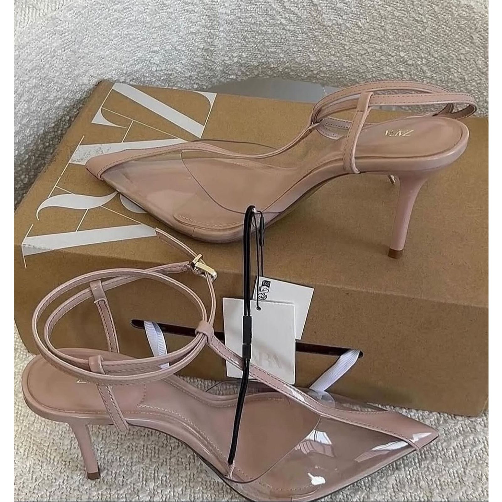 Zara ZARA Pointed Toe Slingback Heels NWT Size US 8 / IT 38 - 11 Thumbnail