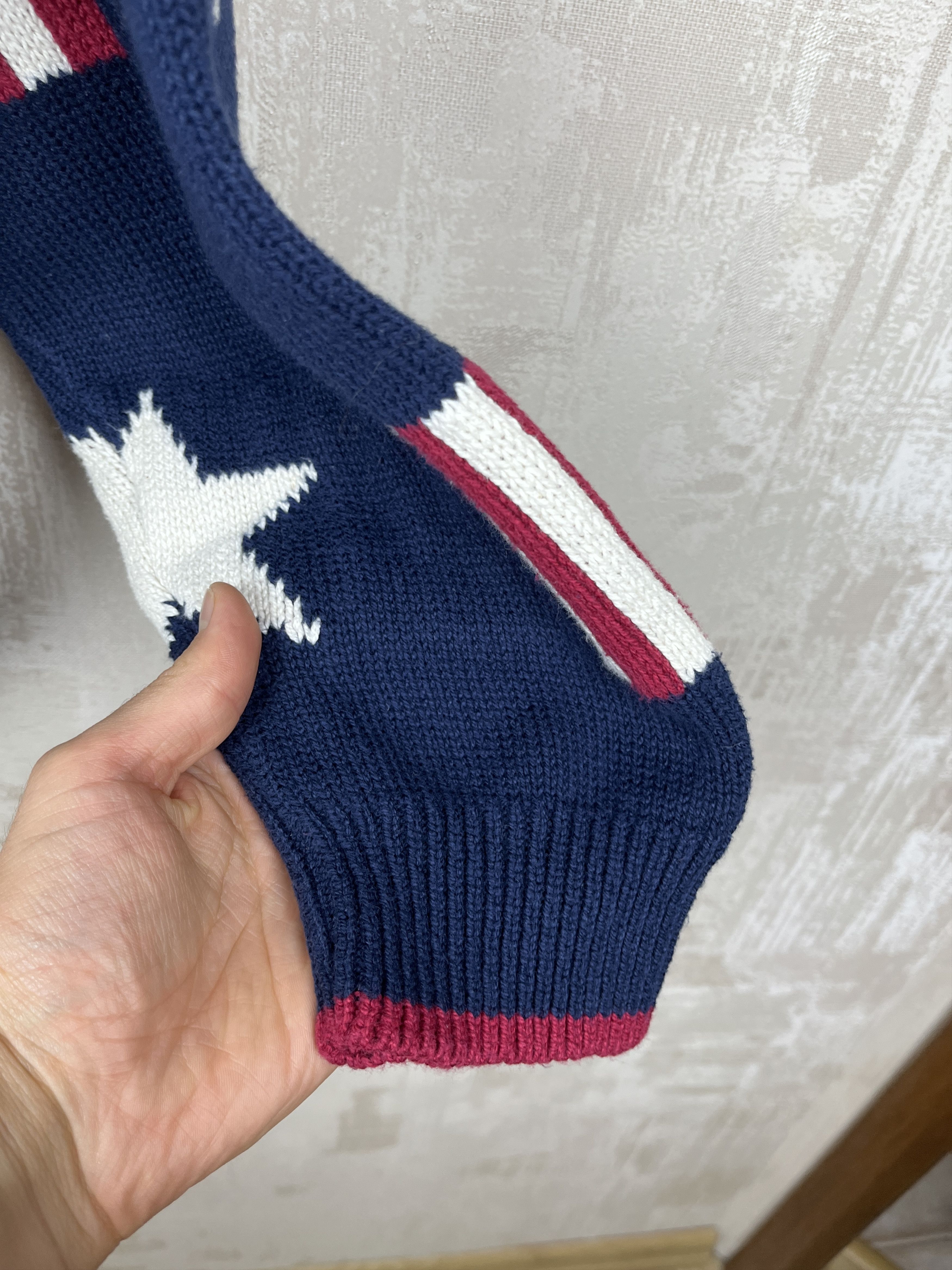 Vintage 90s Old Glory America Flag Stars Stripes USA Vintage Sweater Size US L / EU 52-54 / 3 - 8 Thumbnail