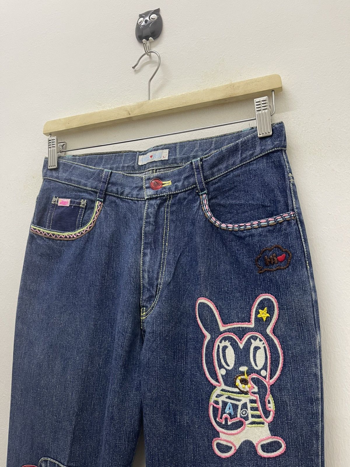 Angel Blue Rare Vintage ANGEL BLUE Yoshitomo Nara Style Size 27" / US 4 / IT 40 - 4 Thumbnail