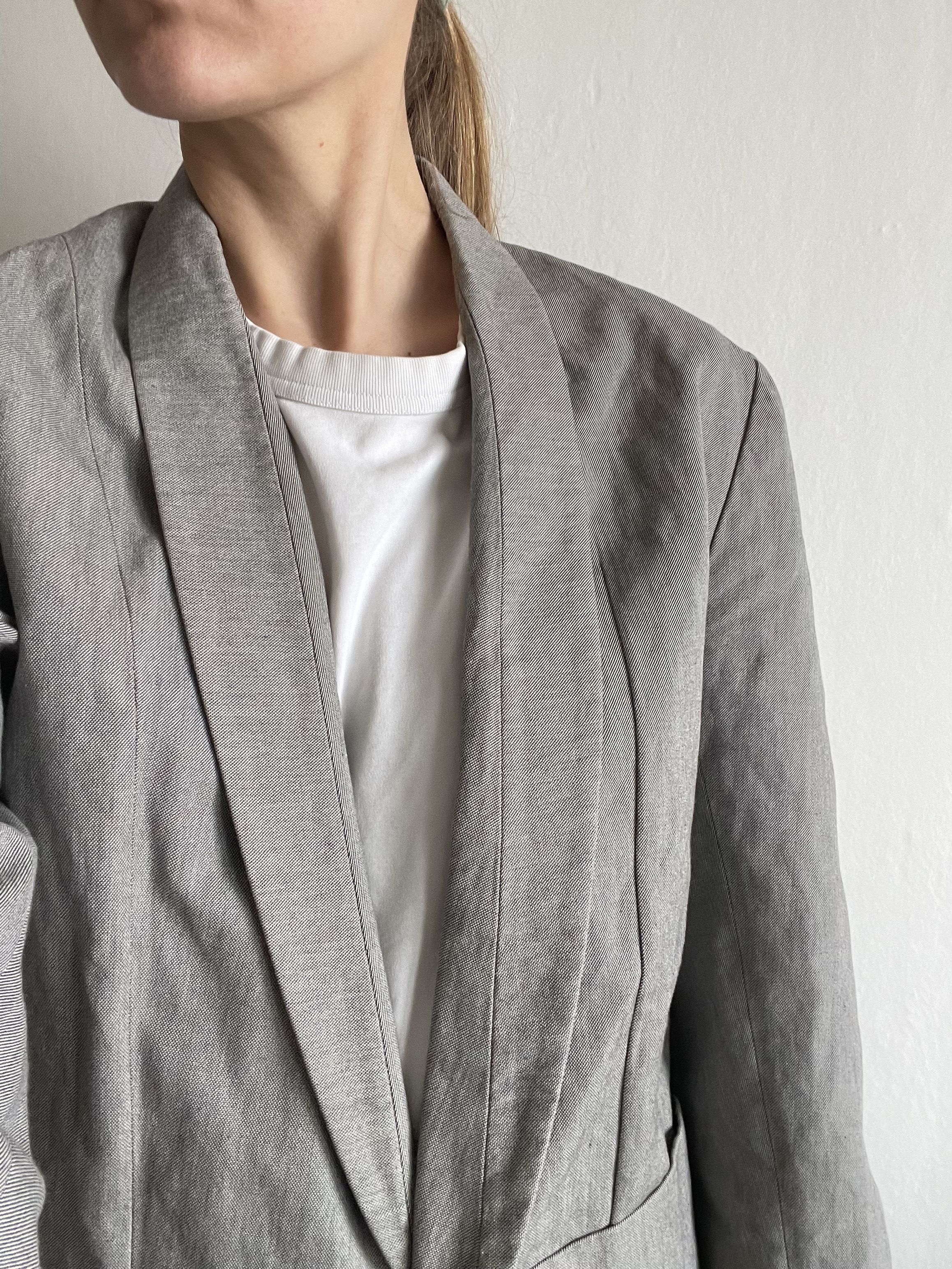 Tillmann Lauterbach Tillmann Lauterbach Asymmetric Cotton Blazer Size M / US 6-8 / IT 42-44 - 2 Thumbnail