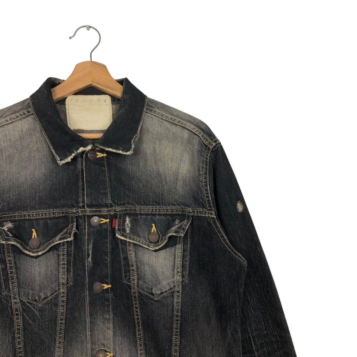 Edwin 🔥VINTAGE DENIM TRUCKER JACKET EDWIN MULTI POCKET Size US L / EU 52-54 / 3 - 8 Thumbnail