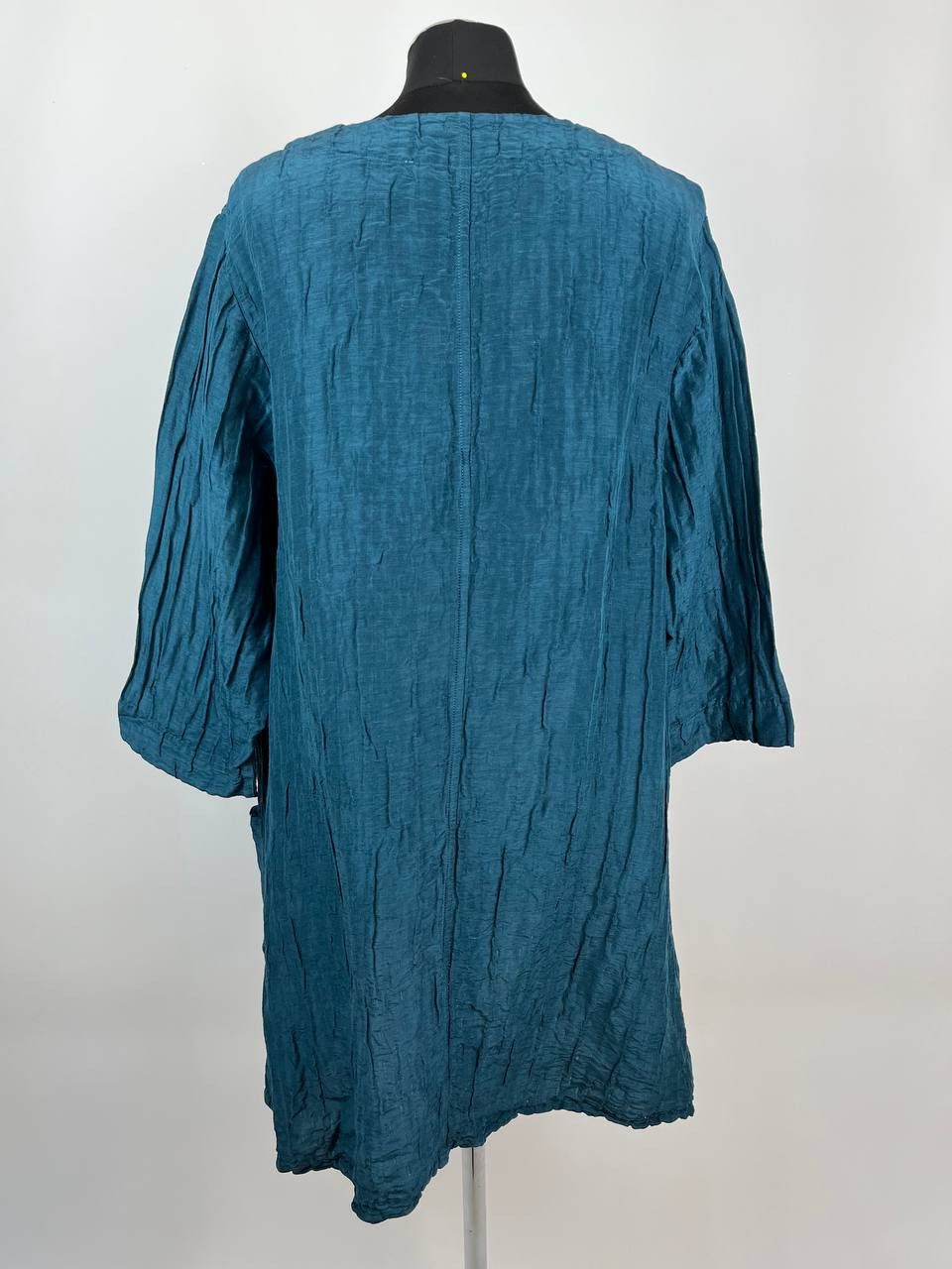 Other GRIZAS Crinkle Tunic Dress Dark Teal Lagenlook Boho Size L / US 10 / IT 46 - 3 Thumbnail