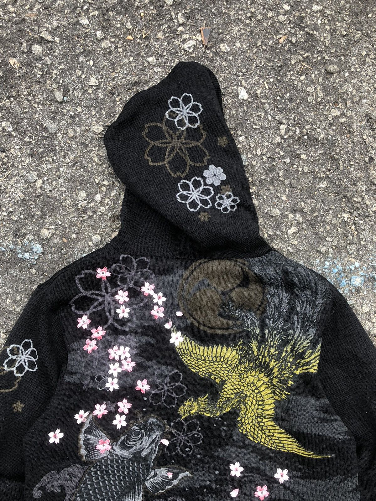Japanese Brand RARE Vintage Overprint Embroidery Japanese Sukajan Hoodie Size US L / EU 52-54 / 3 - 17 Thumbnail