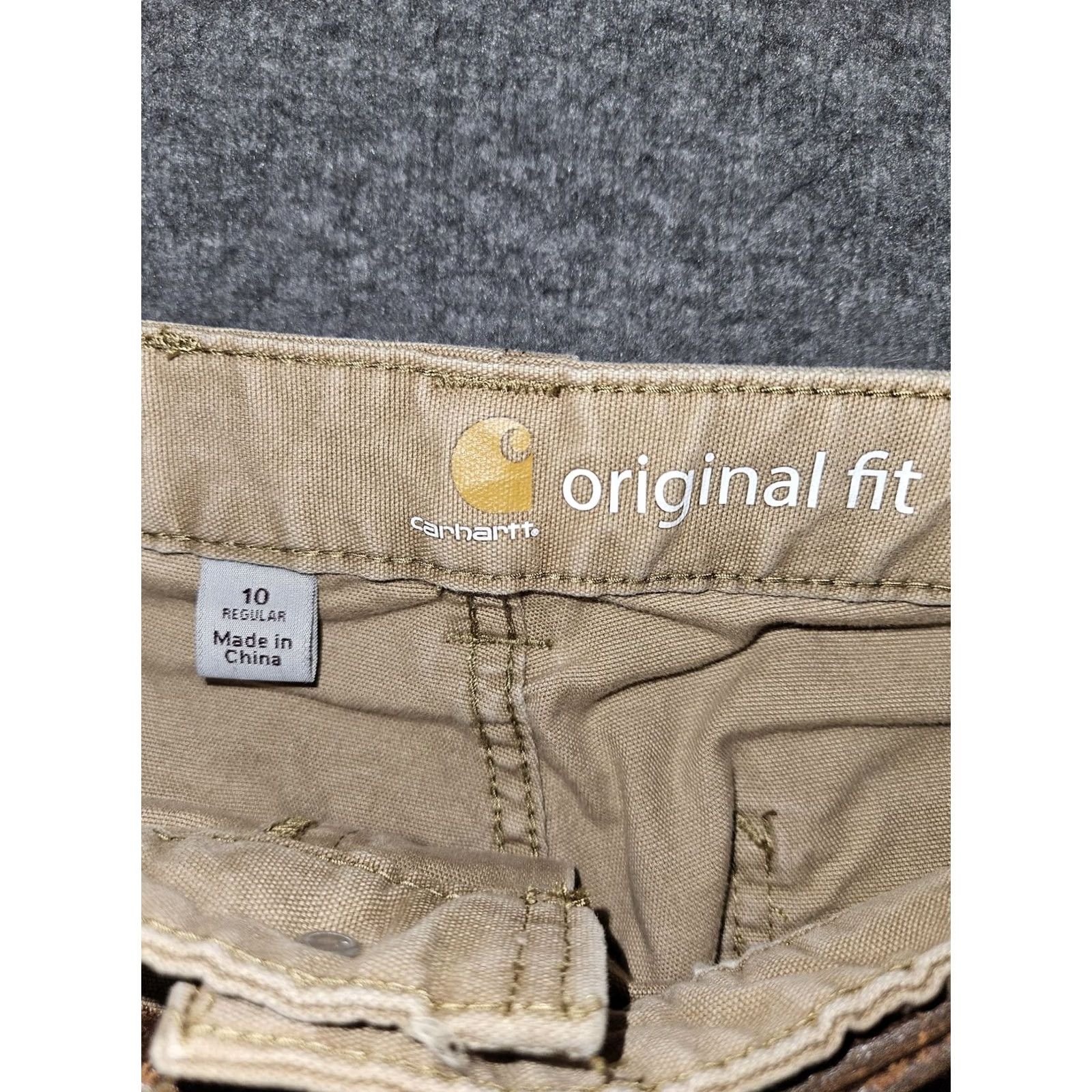 Carhartt Carhartt Pants Womens 10 Brown Rugged Flex Original Fit W/Carhartt Belt Workwear Size 32" / US 10 / IT 46 - 2 Thumbnail